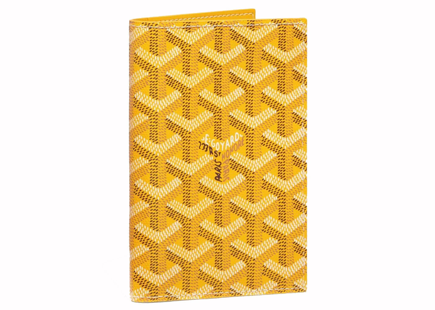 Goyard Grenelle Passport Cover Yellow