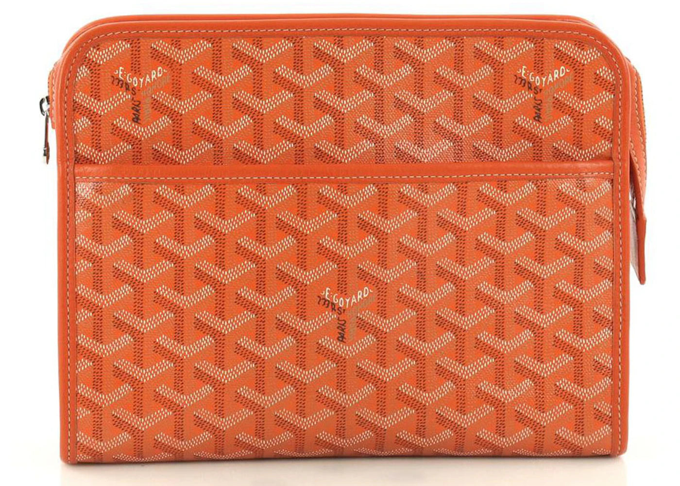 Goyard Jouvence Toiletry Pouch Goyardine Orange