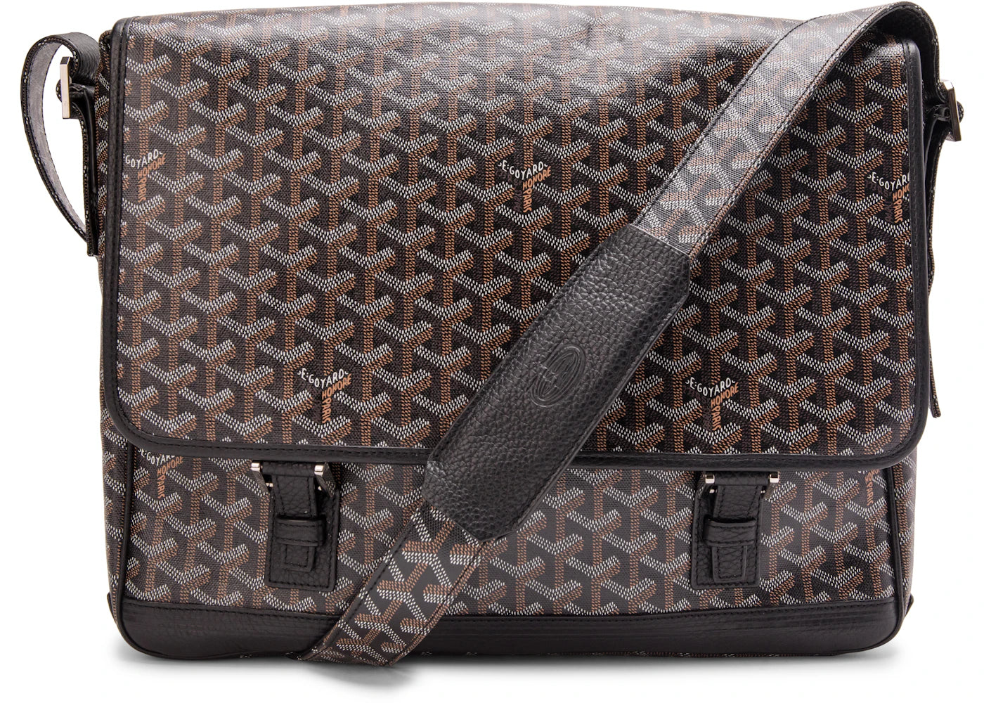 Goyard Grand Bleu Messenger Goyardine GM Black