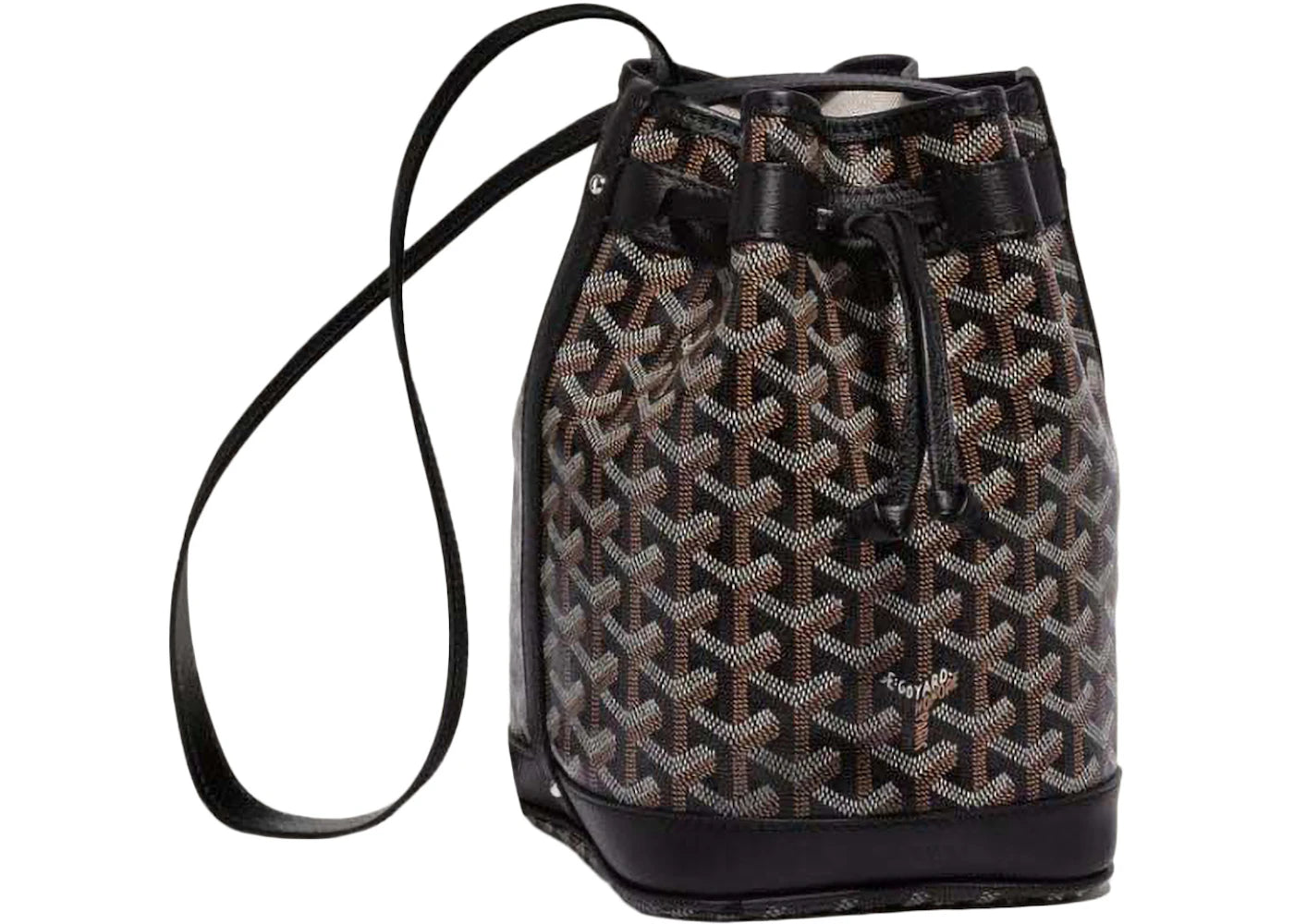 Goyard Petit Flot Bucket Bag Black