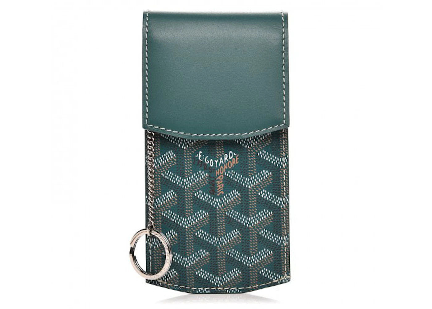 Goyard Portier Key Pouch Goyardine GM Green