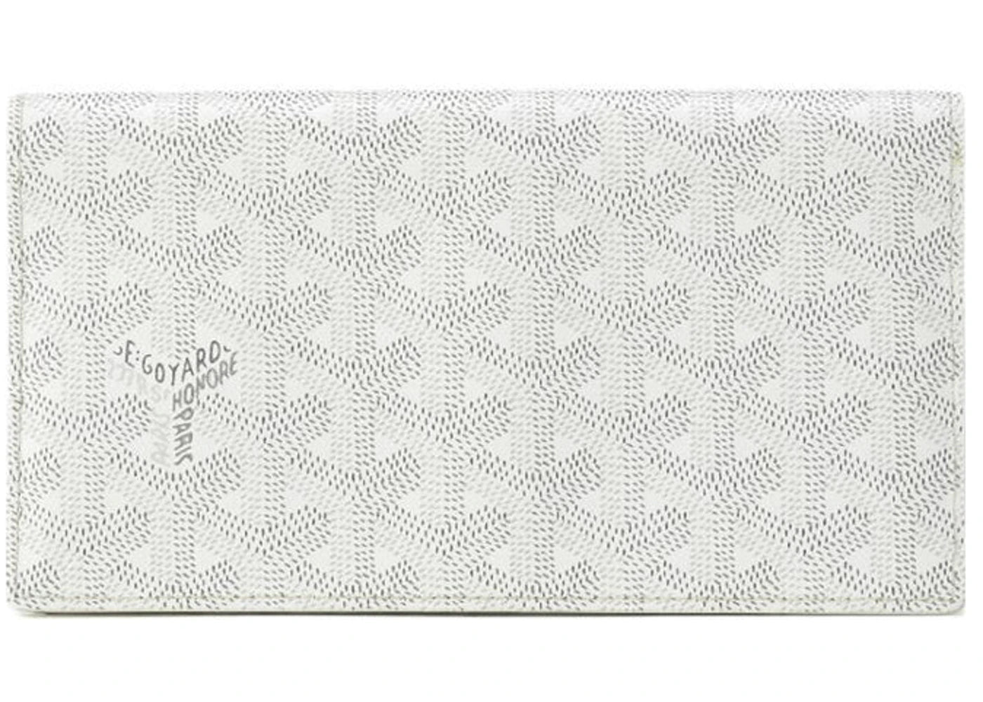 Goyard Richelieu Wallet Goyardine White