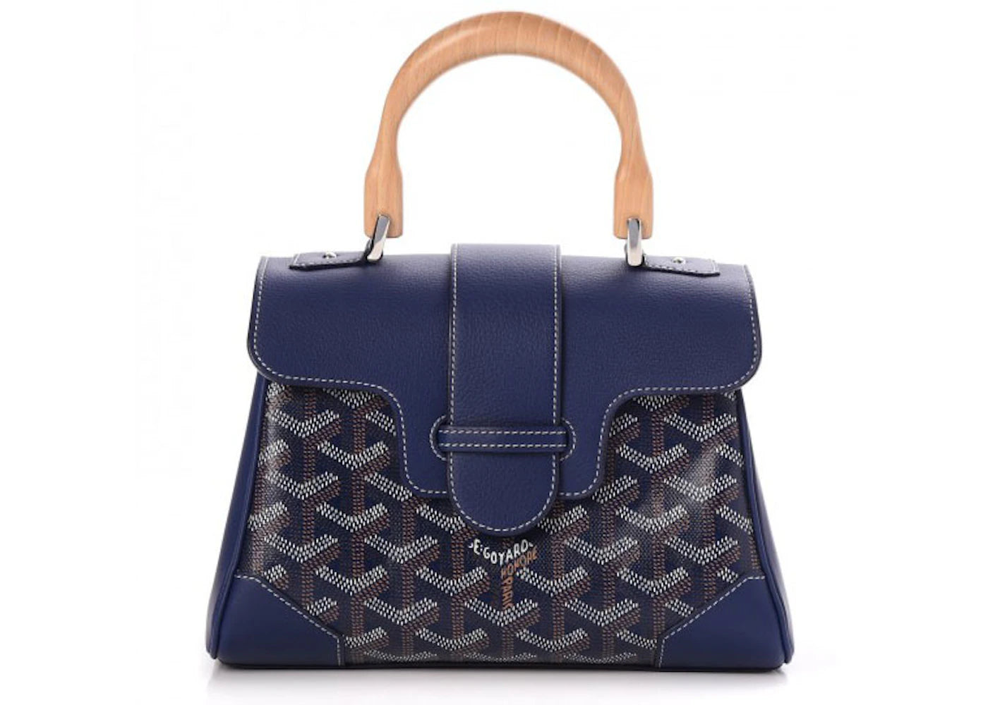 Goyard Saigon Goyardine Mini Navy