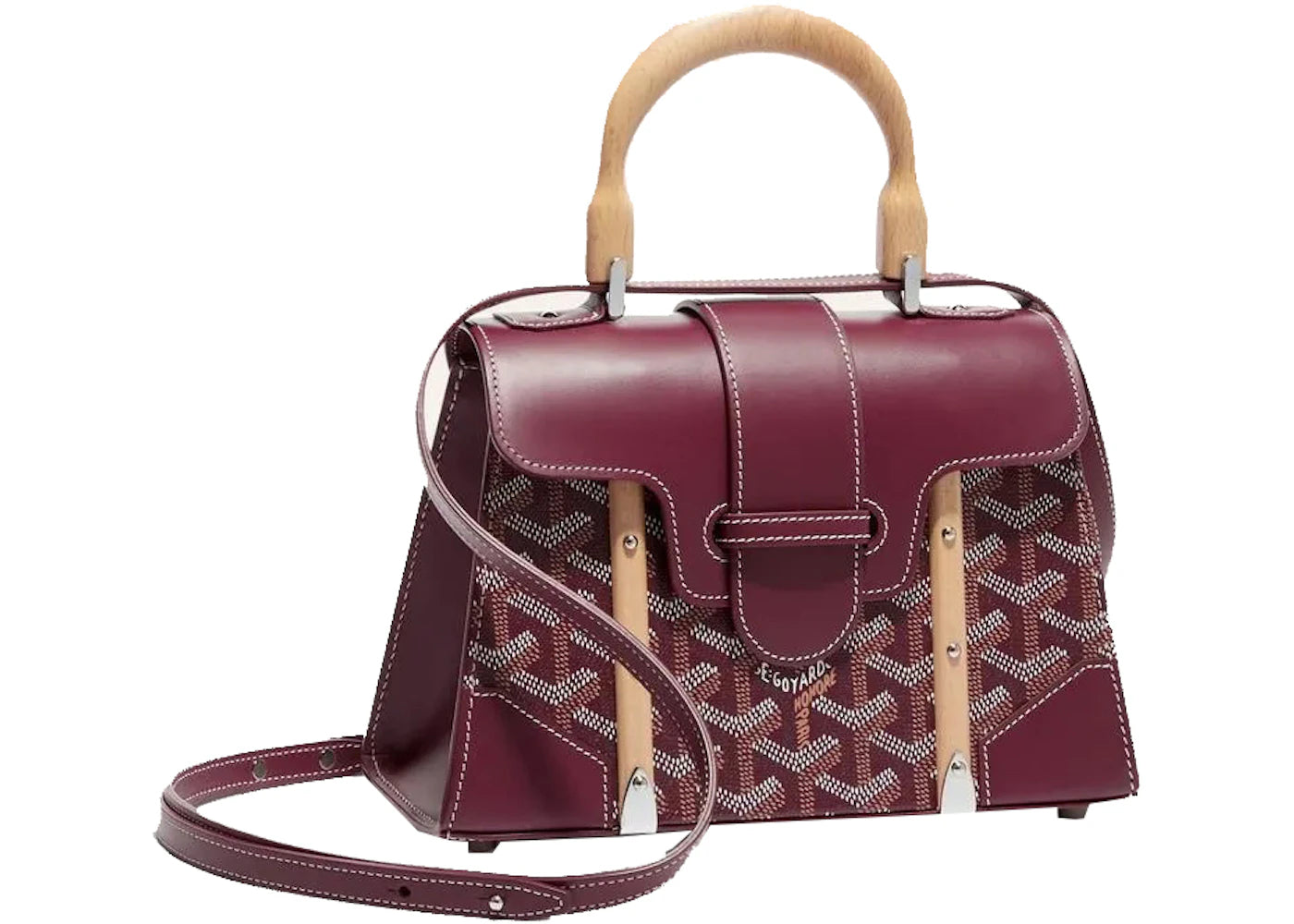 Goyard Saigon Structure Mini Bag Burgundy