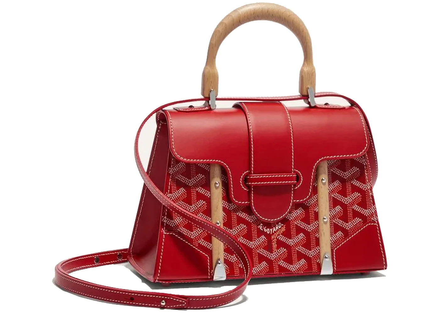 Goyard Saigon Structure Mini Bag Red