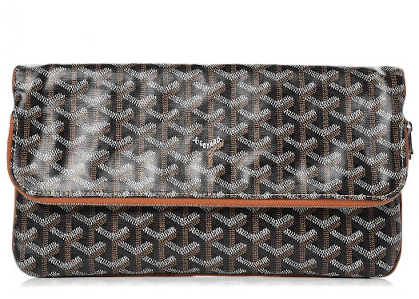 Goyard Saint Marie Clutch Goyardine Black/Brown