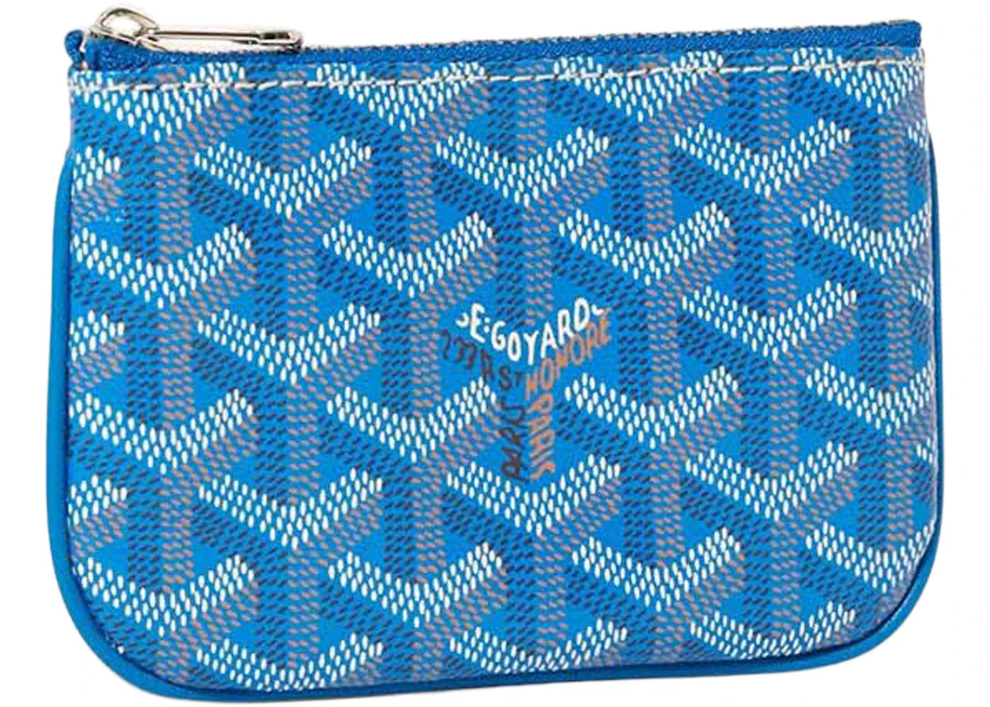 Goyard Sénat Nano Key Pouch Sky Blue