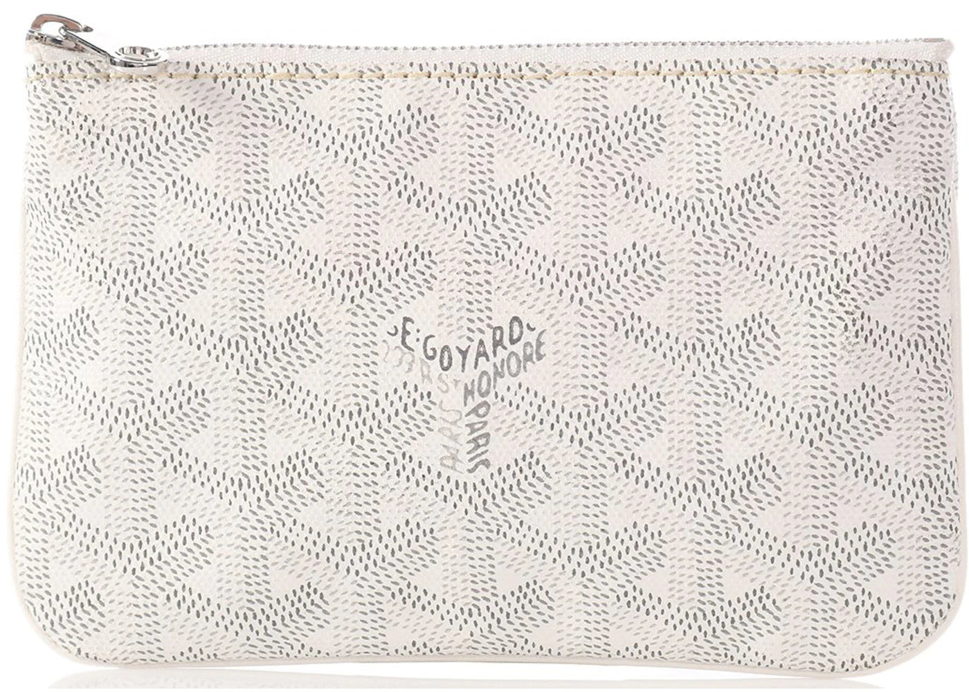 Goyard Senat Pouch Goyardine Mini White