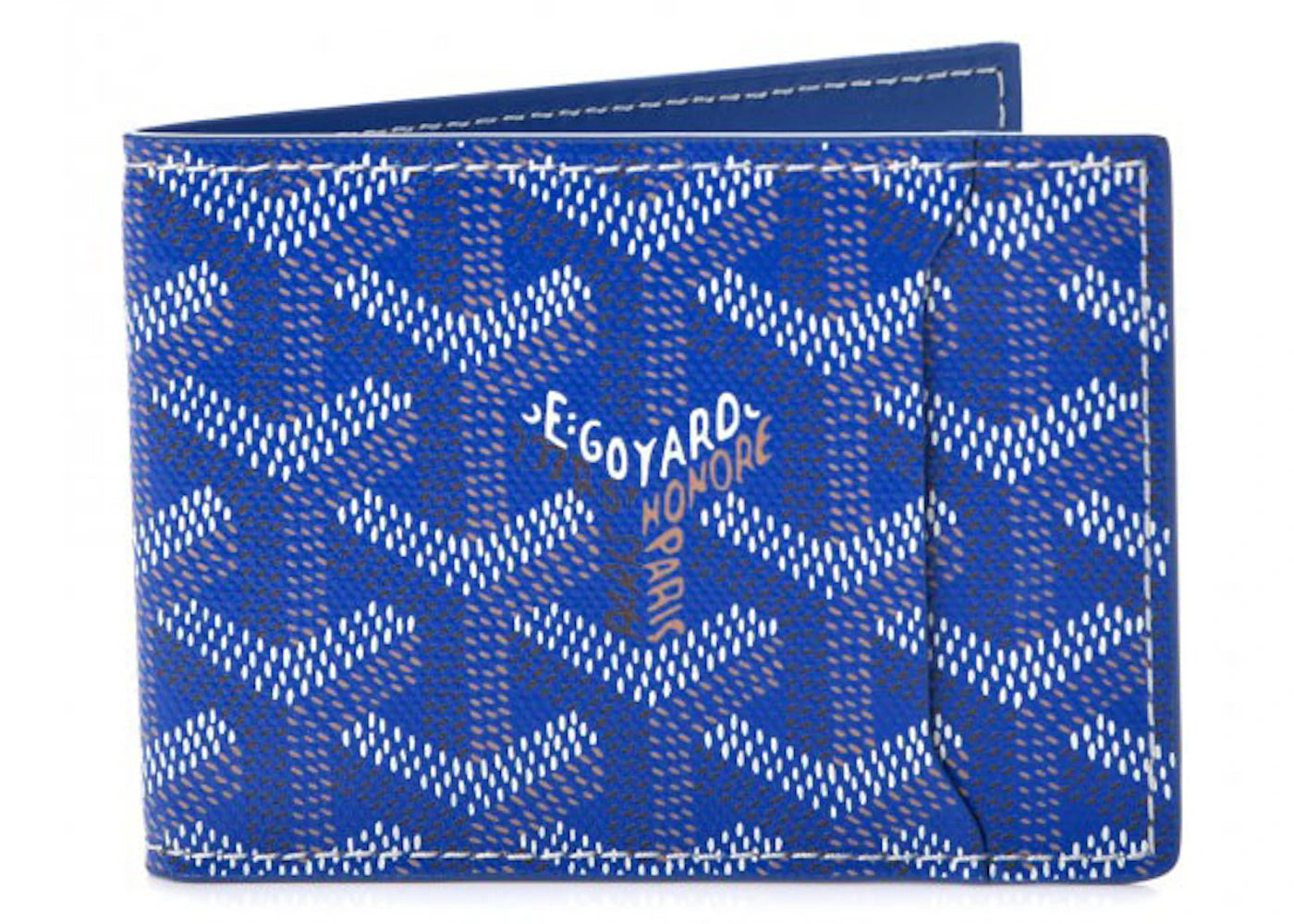 Goyard Slot Wallet Victoire Companion Goyardine Blue