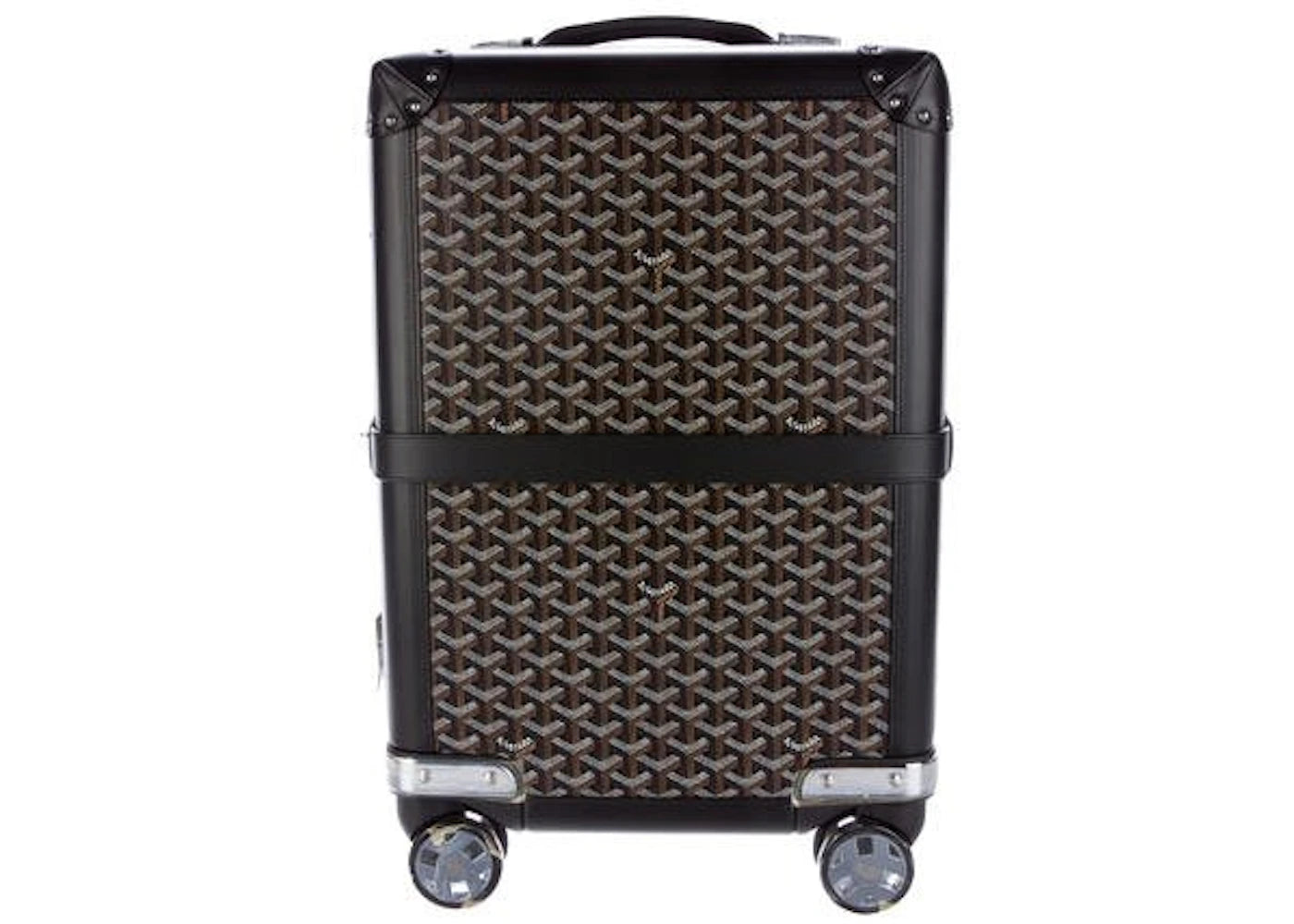 Goyard Aba Bourget Suitcase Goyardine Black