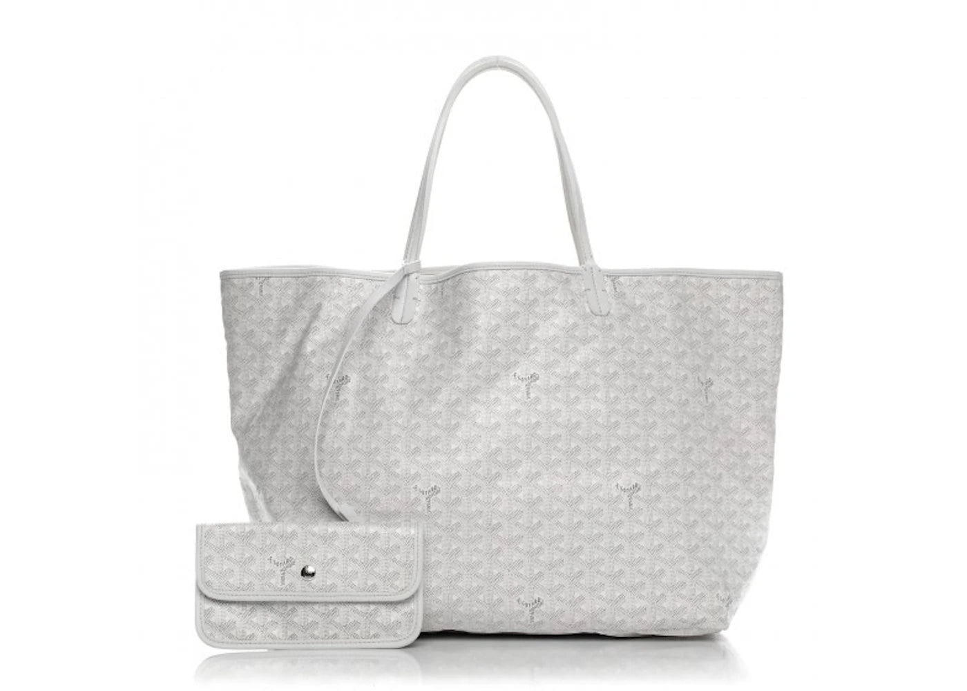 Goyard Saint Louis Tote Goyardine GM White