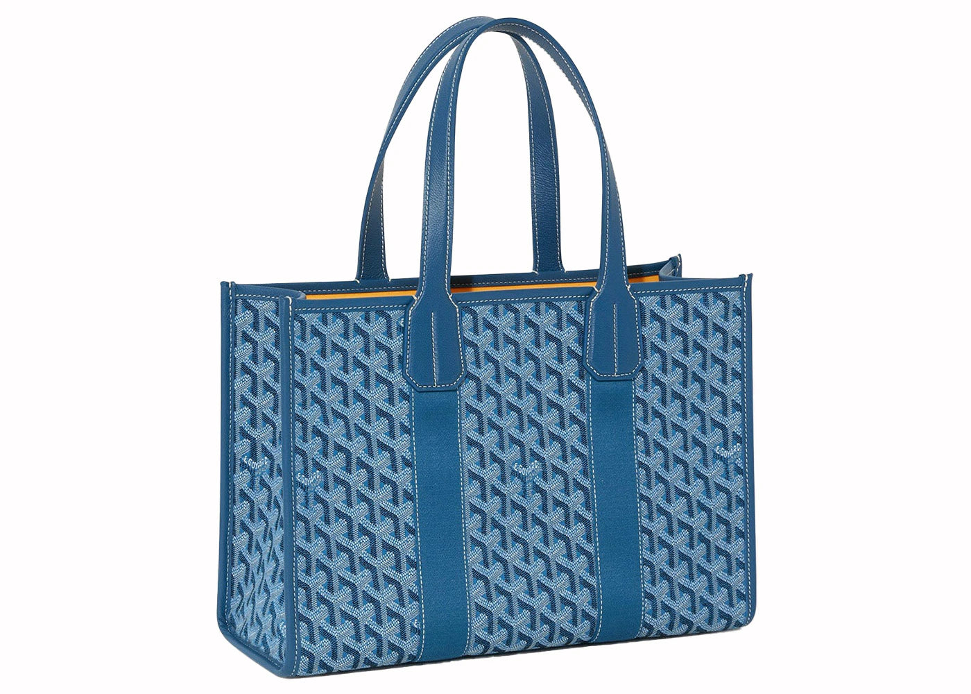 Goyard Villette Jacquard Tote Bag PM Ocean Blue