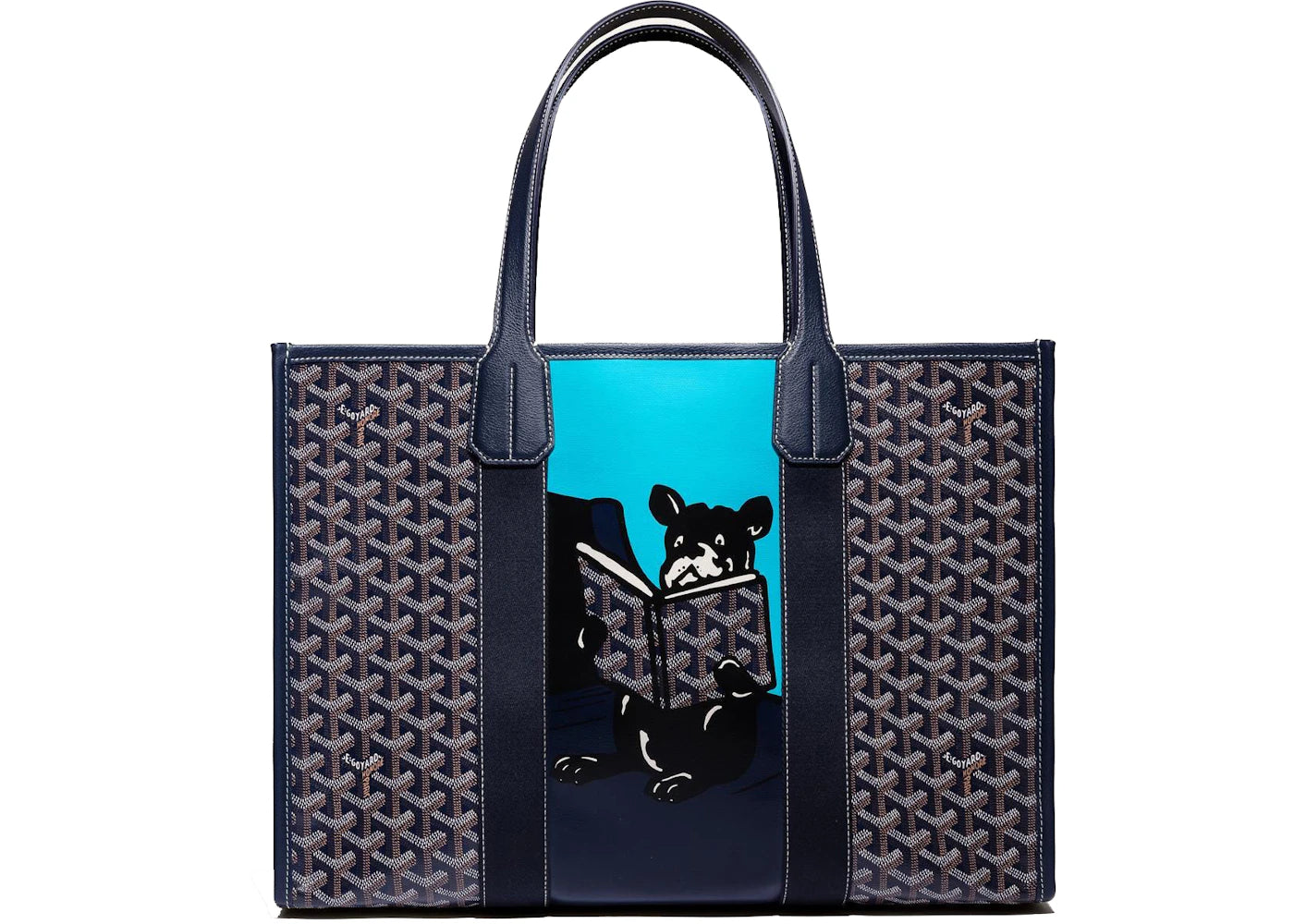 Goyard Villette Tote Bag MM Navy Blue