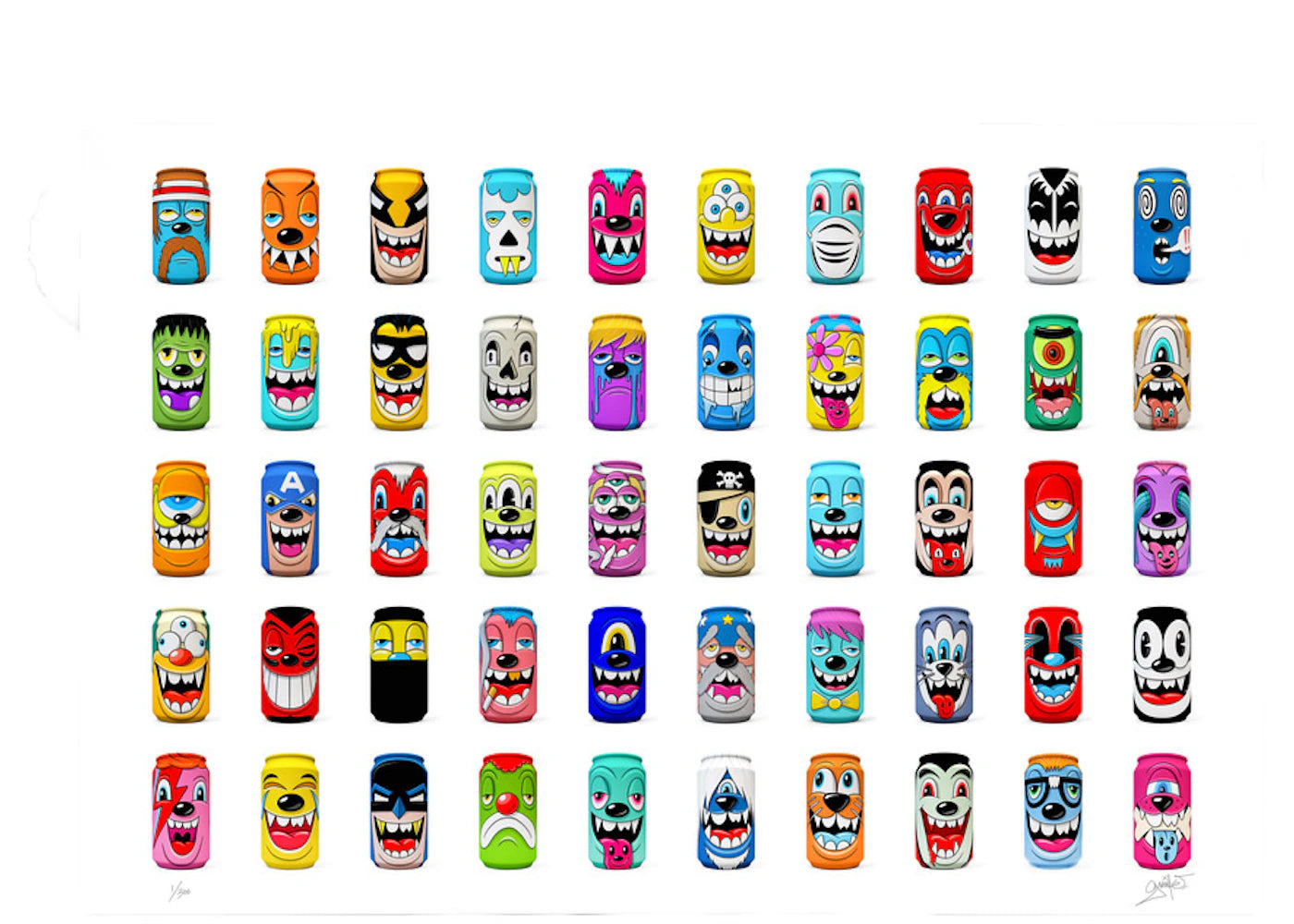 Greg Mike Mad Cans Series 1 (Signed, Edition of 300)