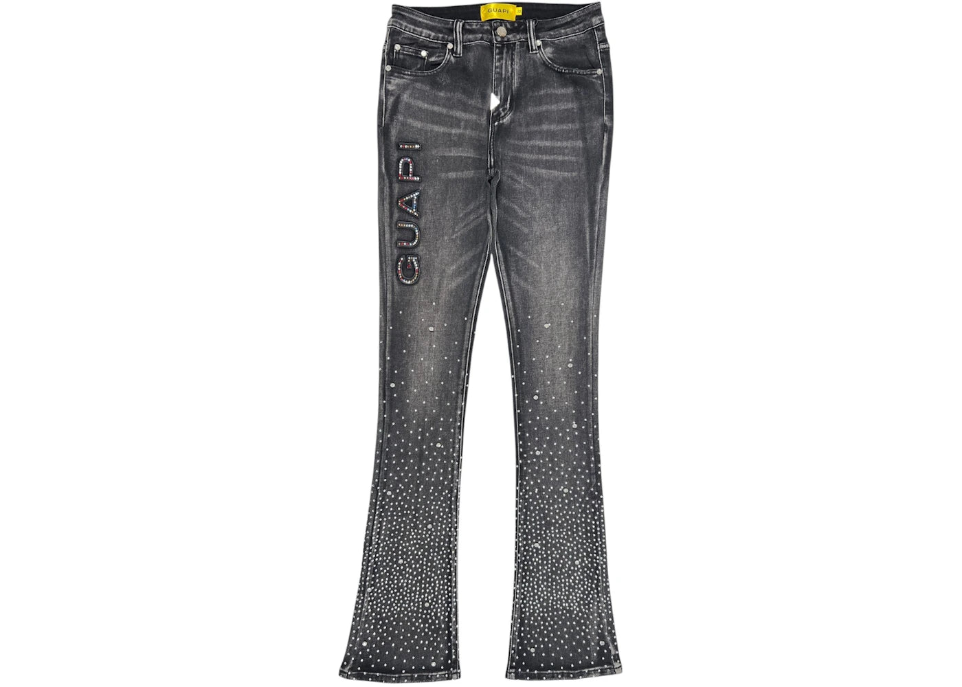 Guapi Iron Grey Embellished Denim Jean Iron Grey
