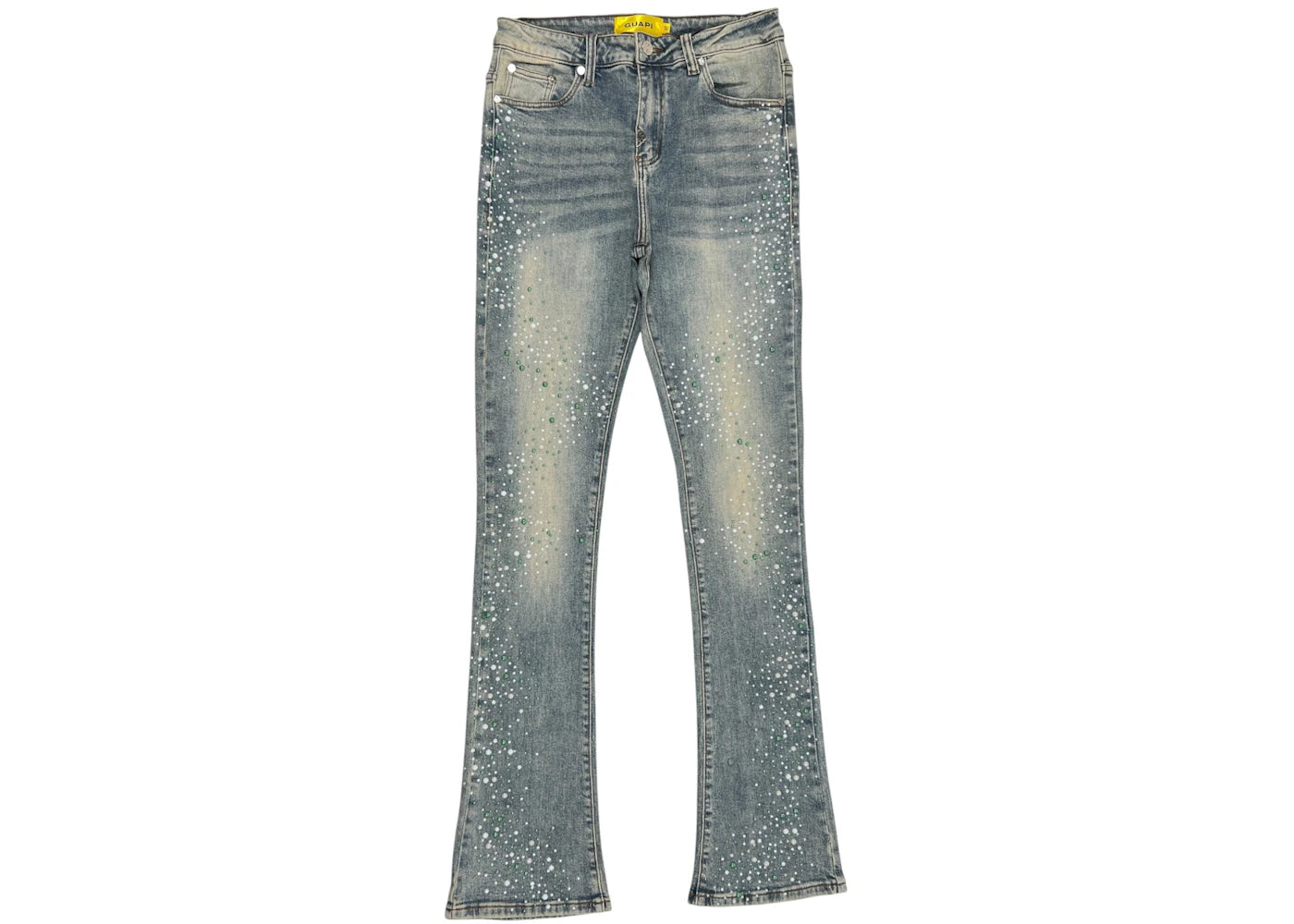 Guapi Pearls Denim Jean Vintage Olive