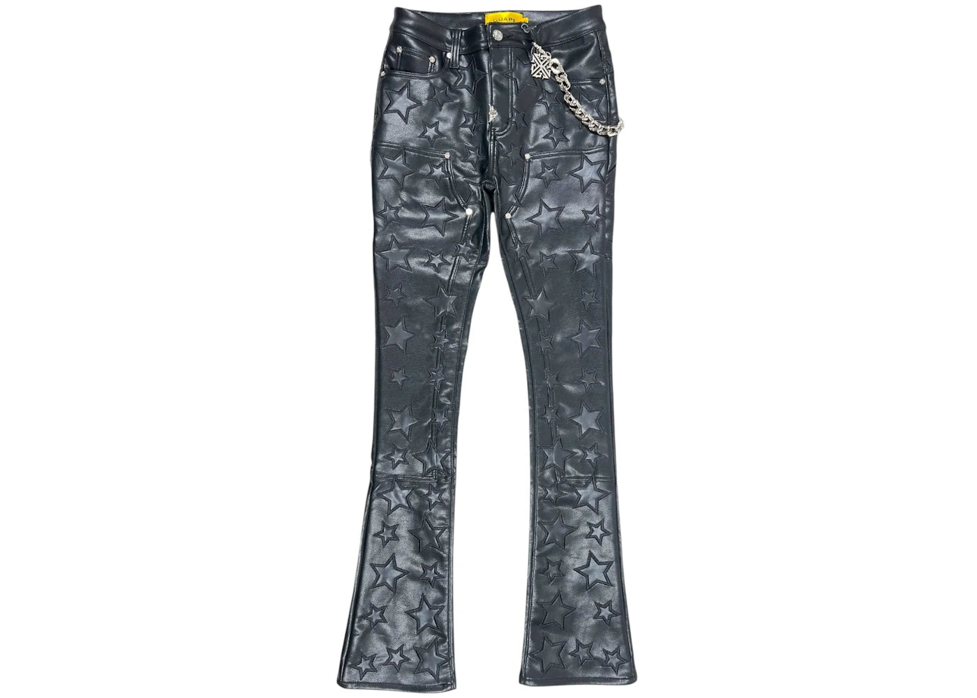 Guapi Stars Leather Pant Obsidian Black