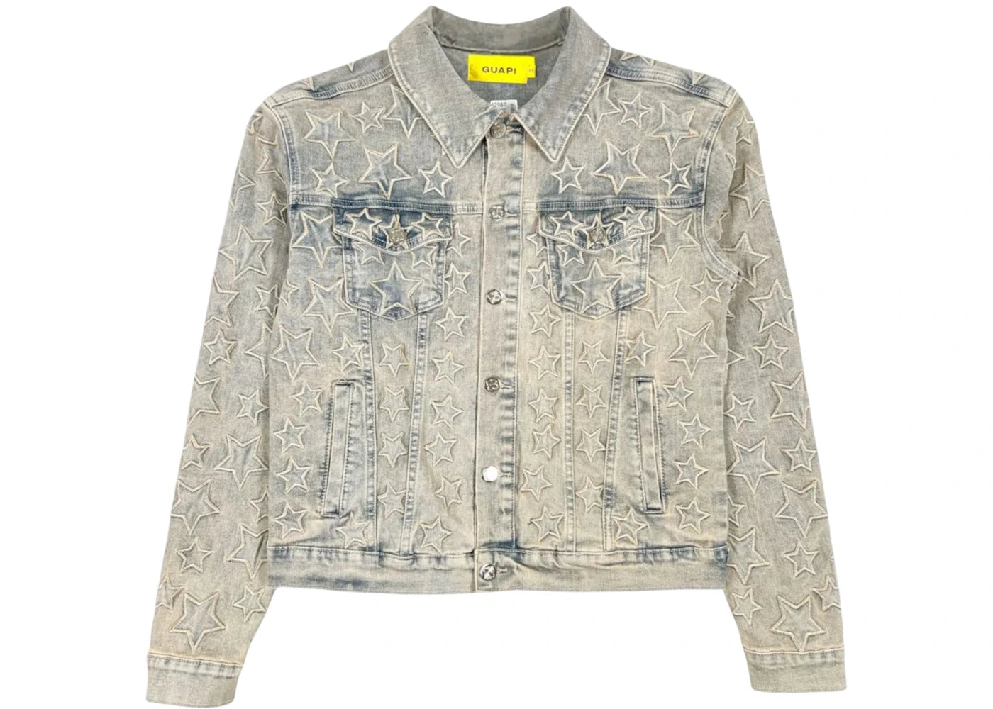 Guapi Vintage Stars Denim Jacket Vintage Wash