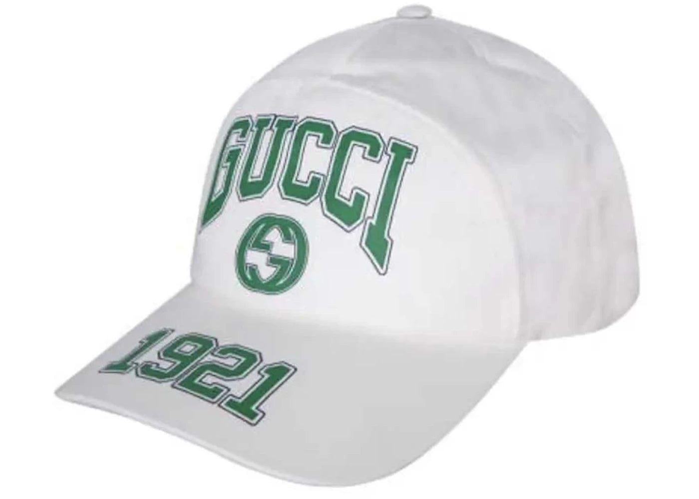 Gucci 1921 Logo Baseball Hat White/Green