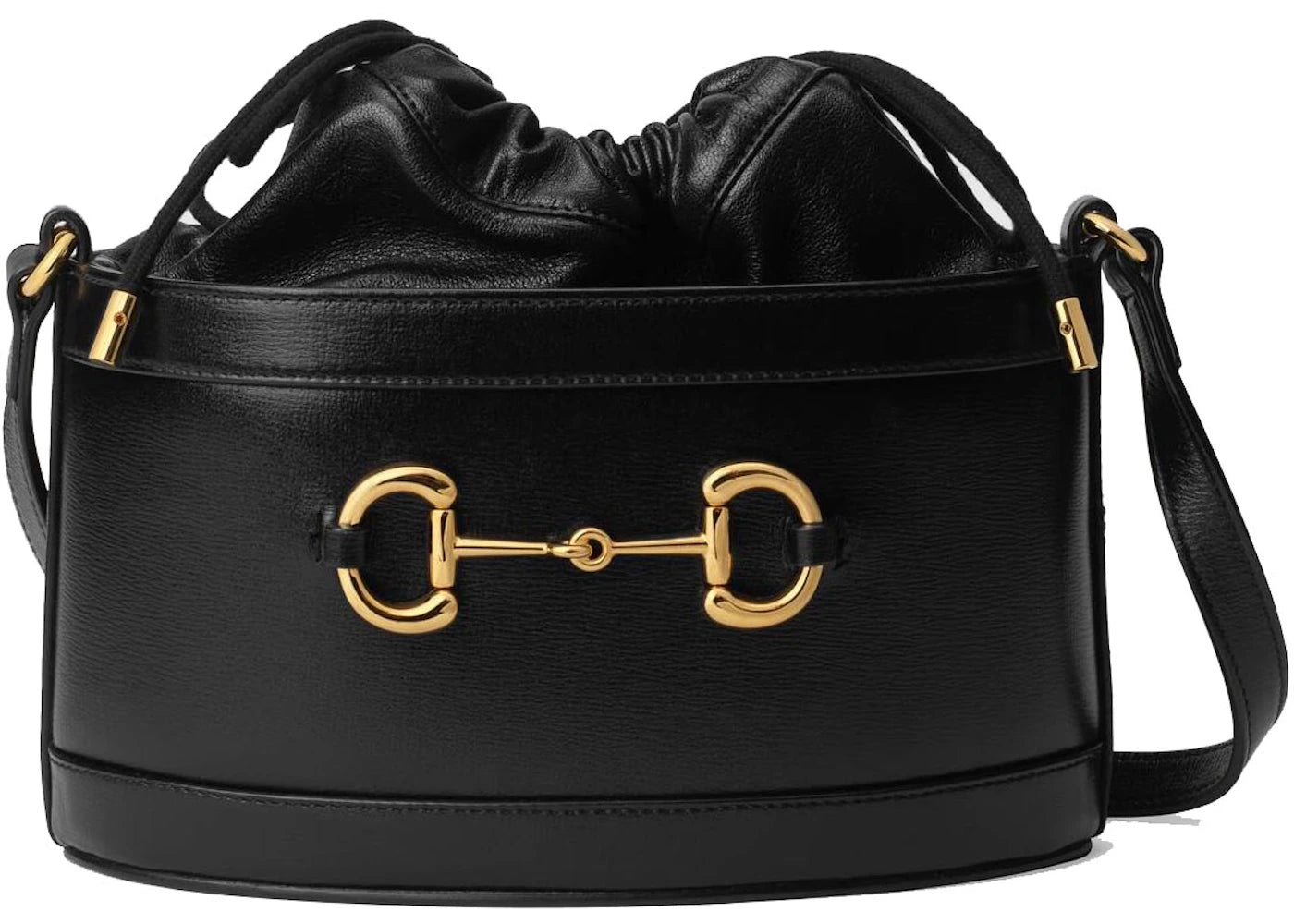 Gucci 1955 Horsebit Bucket Bag Small Black