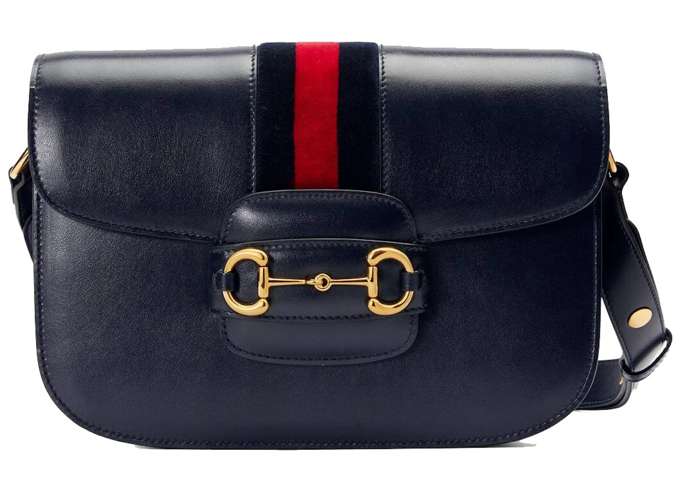 Gucci 1955 Horsebit Shoulder Bag Small Blue