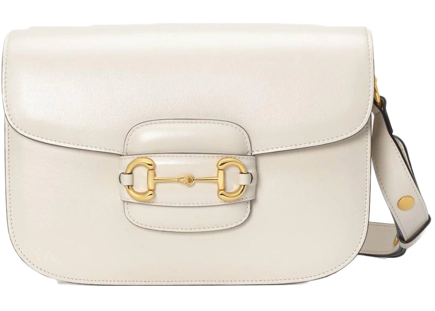 Gucci 1955 Horsebit Shoulder Bag Small White