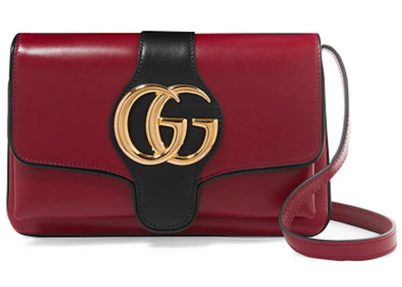 Gucci Arli Shoulder Bag Two Tone Small Red