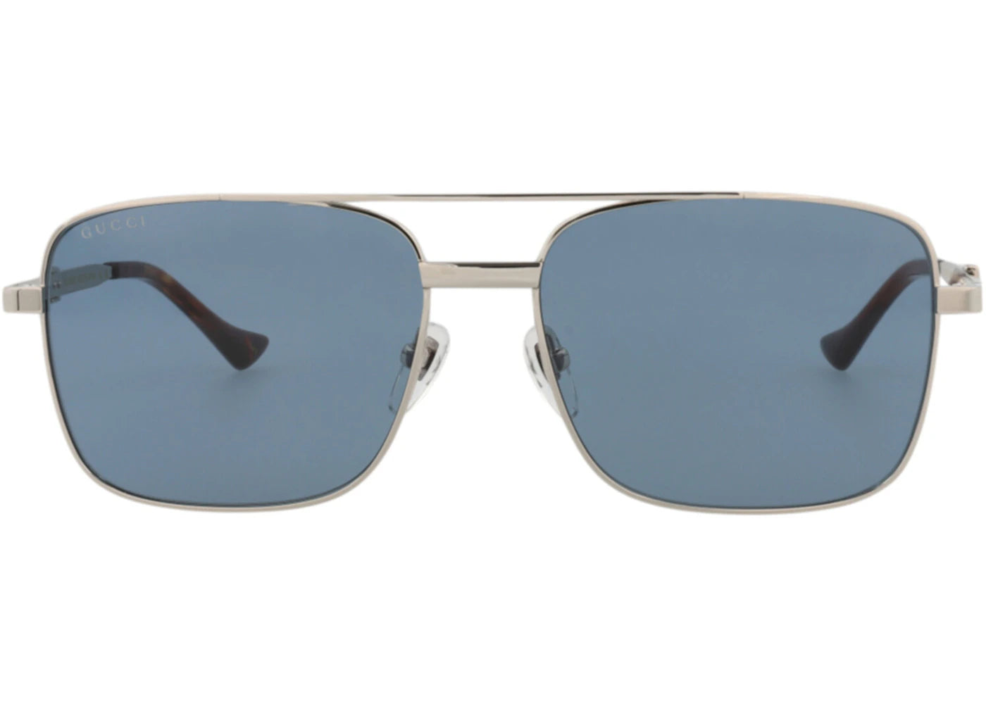 Gucci Aviator-Frame Metal Sunglasses Silver/Silver/Blue (GG1441S-30014490-003)