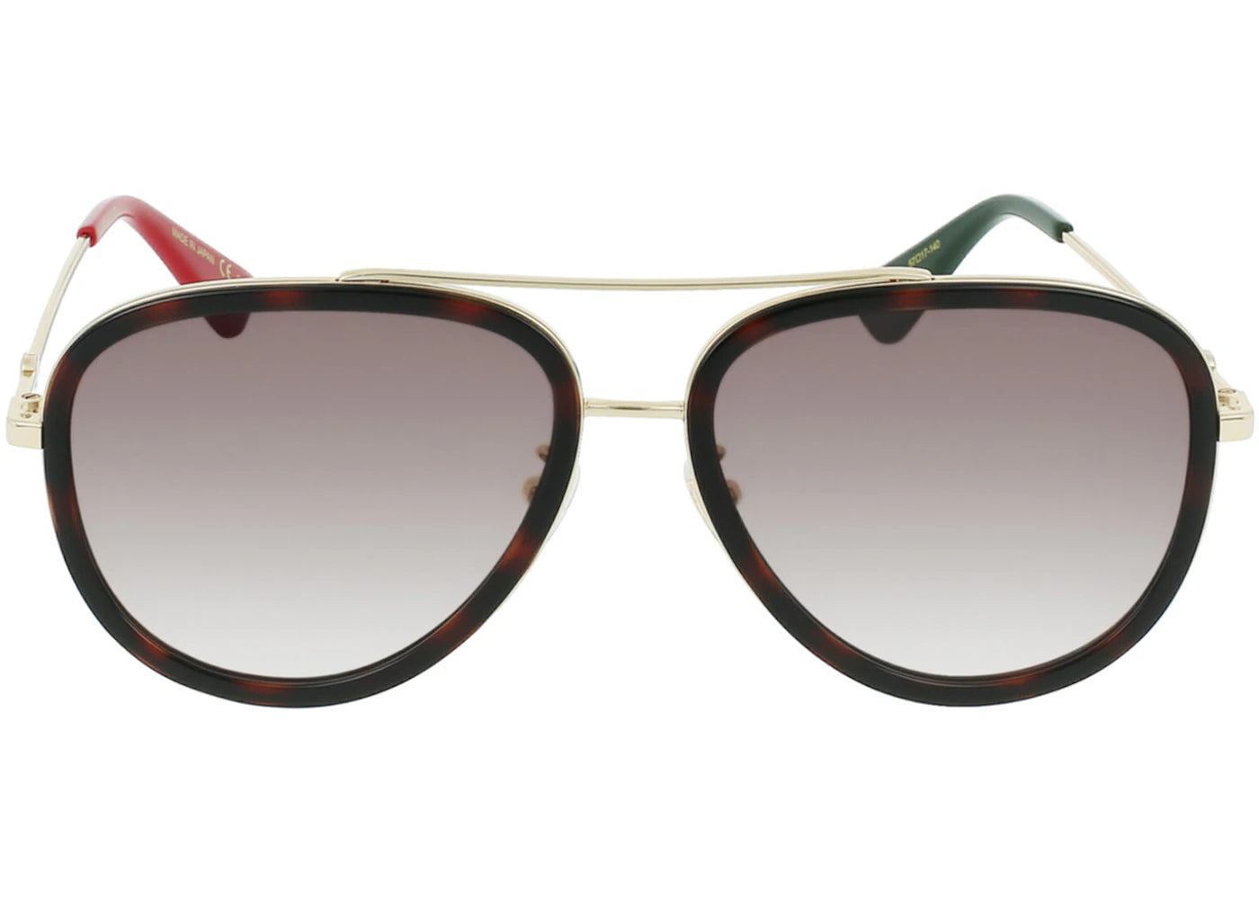 Gucci Aviator-Style Metal Sunglasses Gold/Brown (GG0062S-30001035-012)