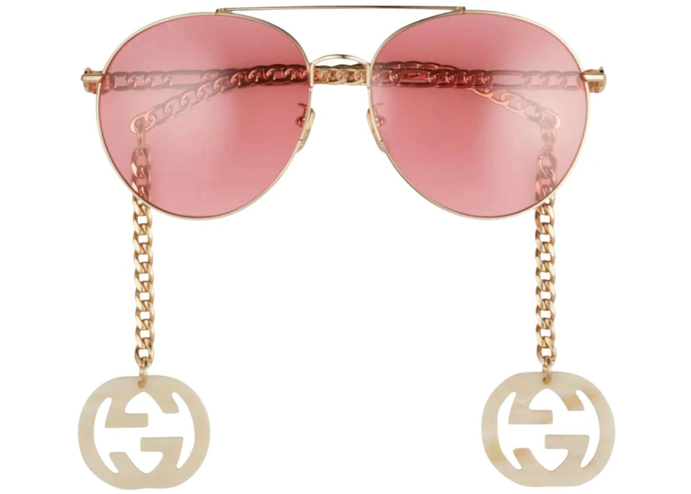 Gucci Aviator Sunglasses Gold (GG0725S-003-61)
