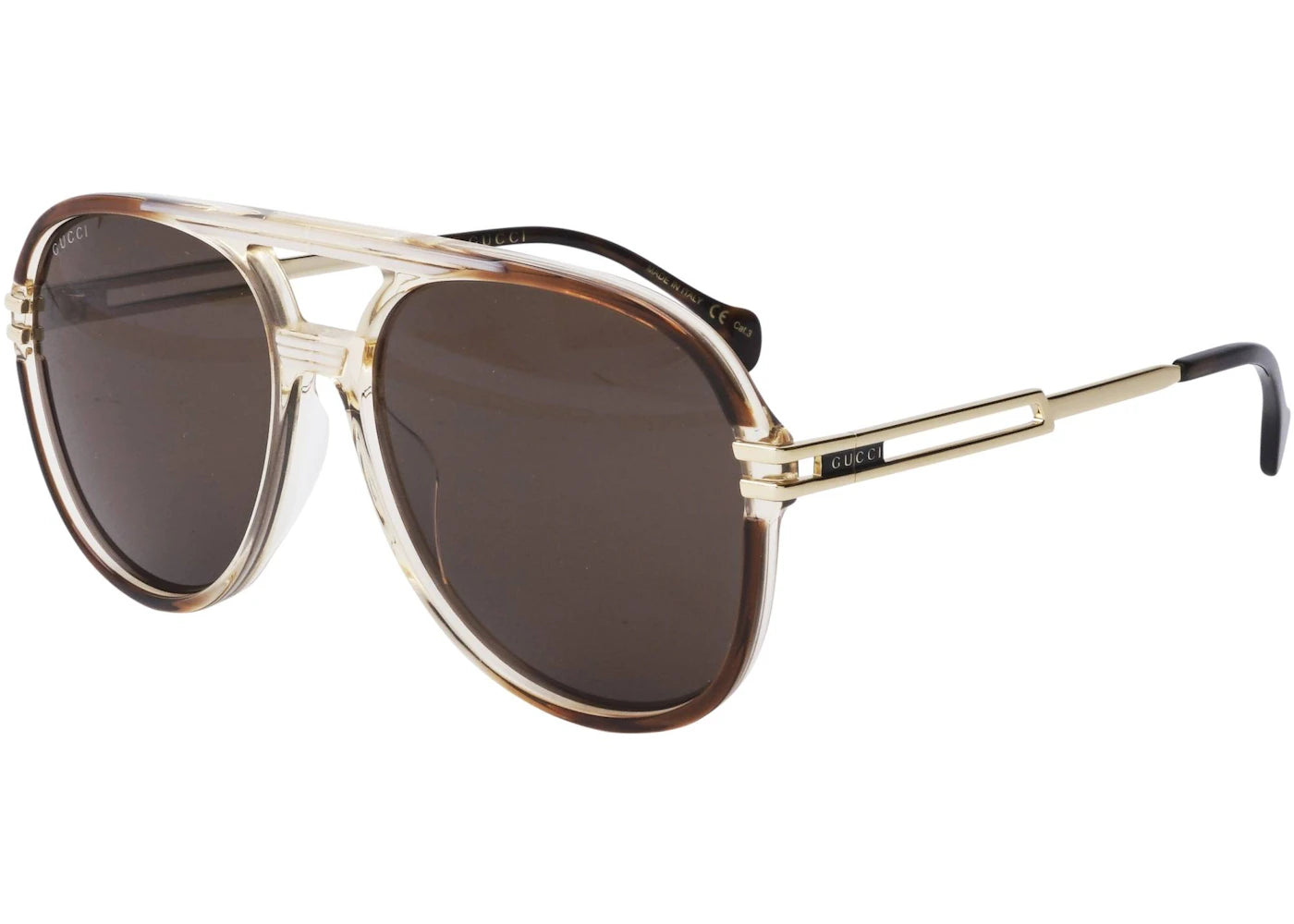 Gucci Aviator Sunglasses Green/Brown (GG1104S-002)