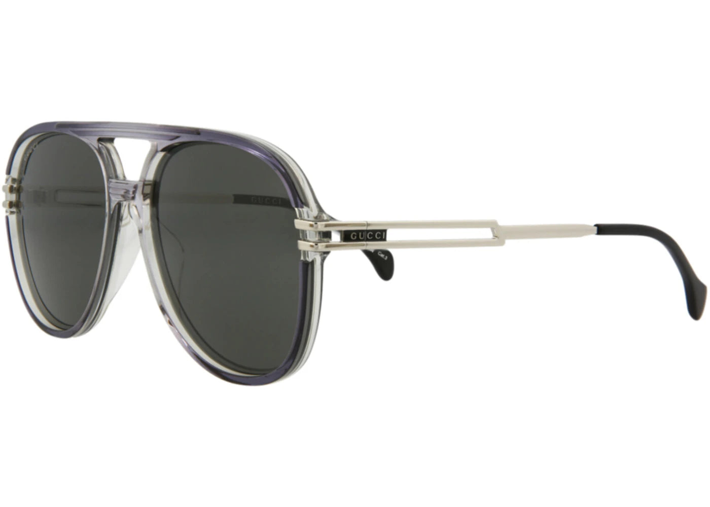 Gucci Aviator Sunglasses Grey/Silver/Grey (GG1104S-30012810-001)