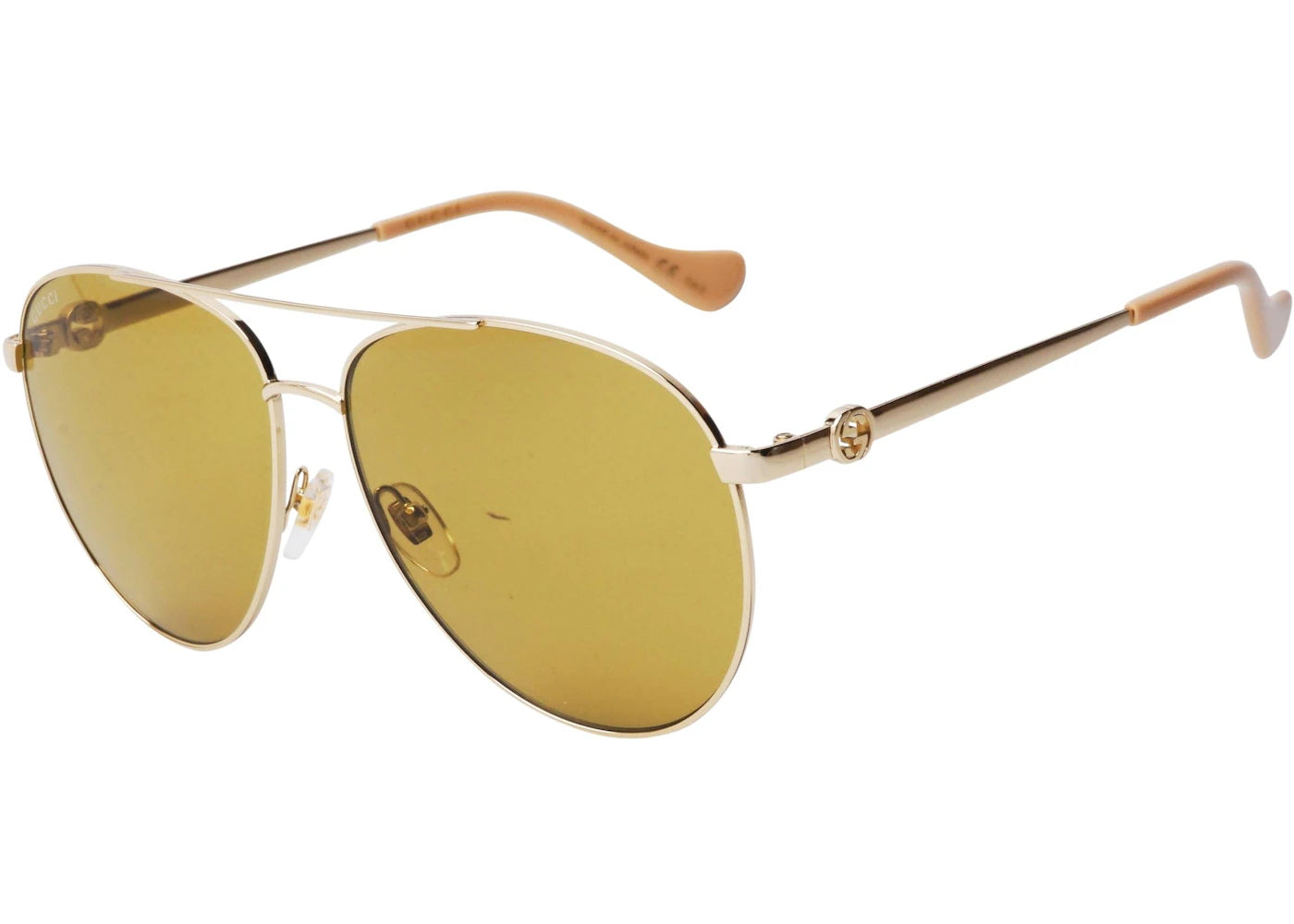 Gucci Aviator Sunglasses Yellow/Gold (GG1088S-003-61)