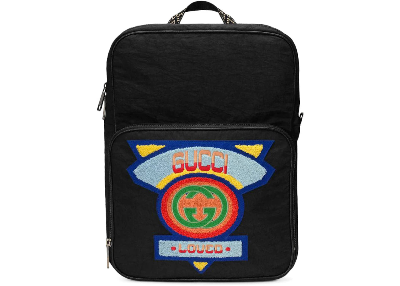 Gucci Backpack 80s Patch Medium Black