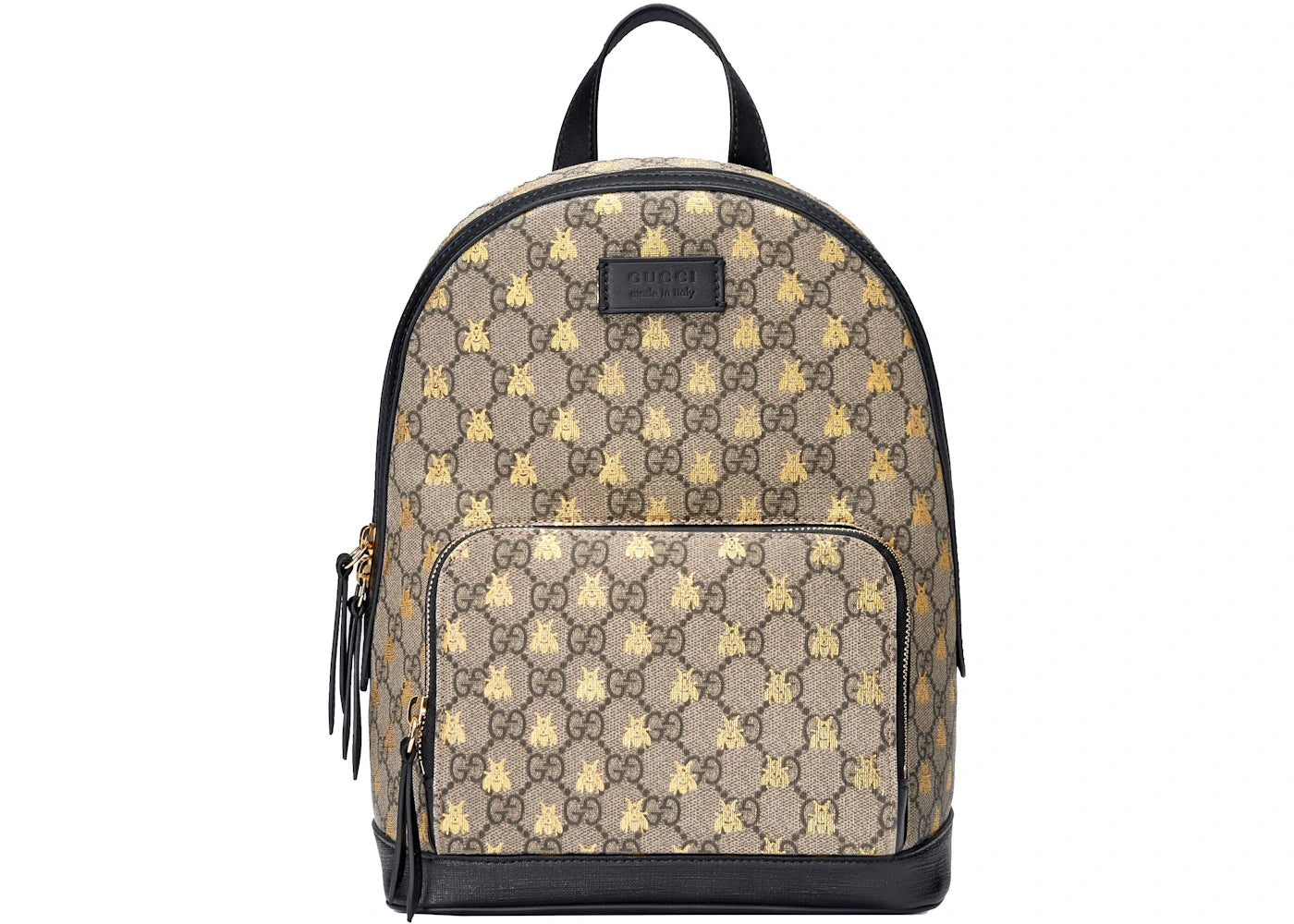 Gucci Backpack GG Supreme Gold Bees Small Beige/Ebony/Black