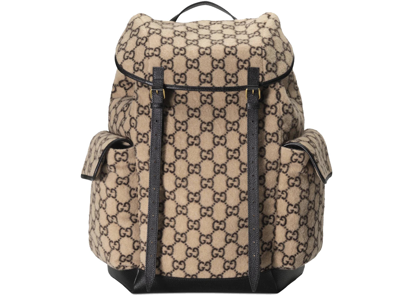Gucci Backpack GG Wool Large Beige/Ebony