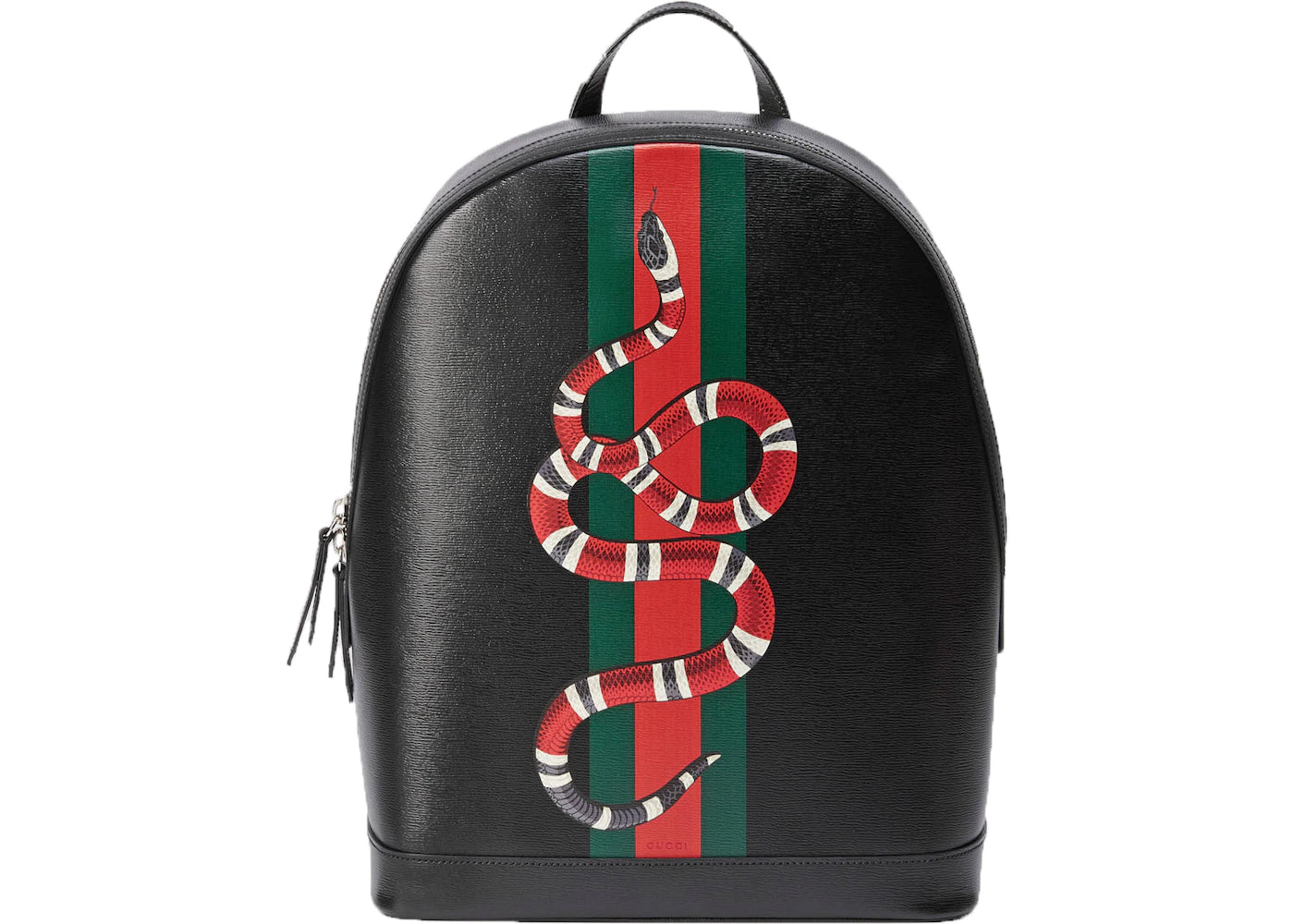 Gucci Web and Kingsnake Backpack Black