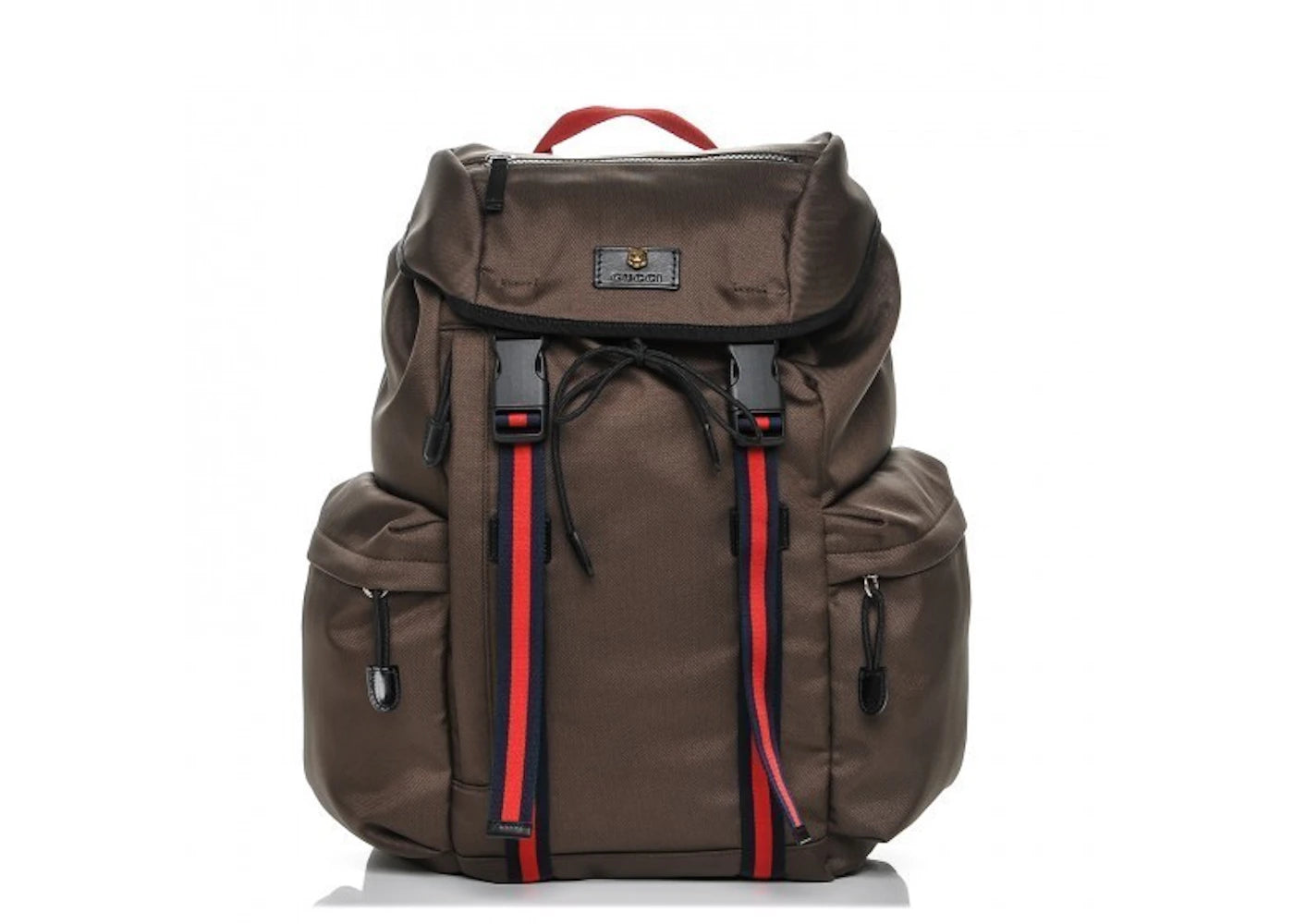 Gucci Web Techno Backpack Web Brown