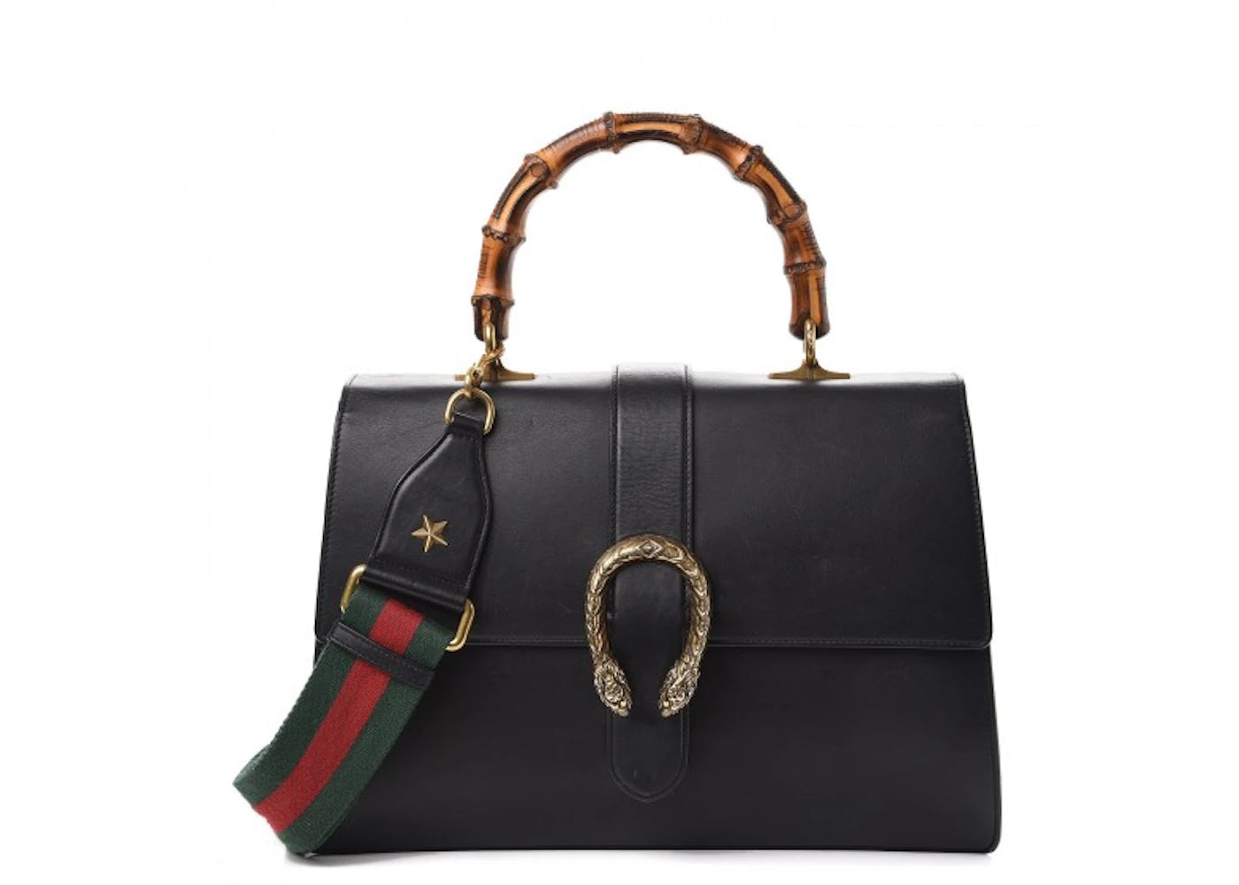 Gucci Dionysus Bamboo Top Handle Large Black
