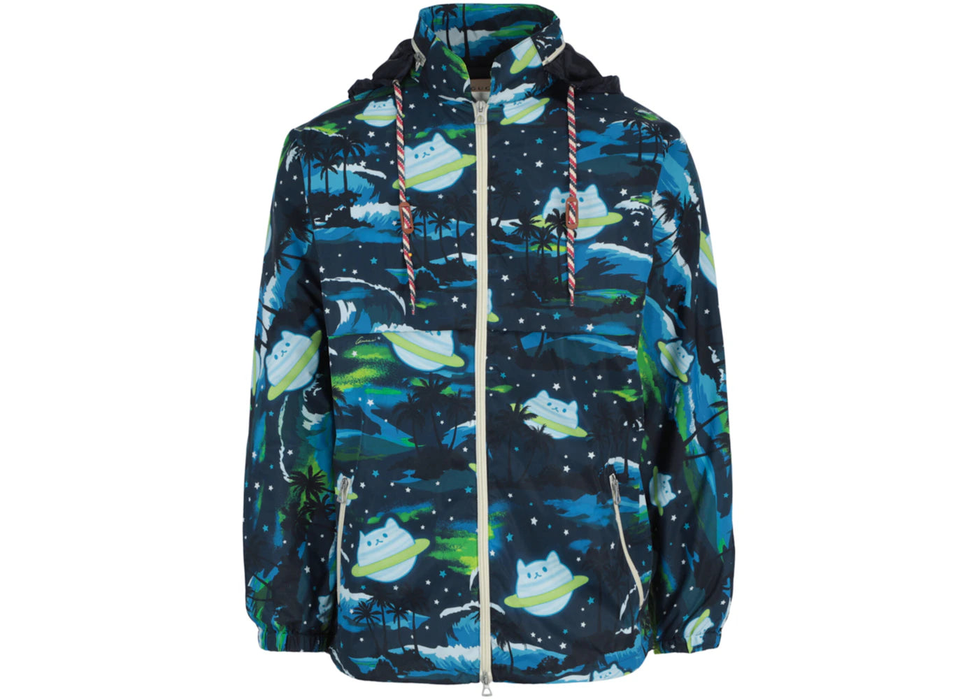 Gucci Bananya Polyamide Zip Jacket Blue