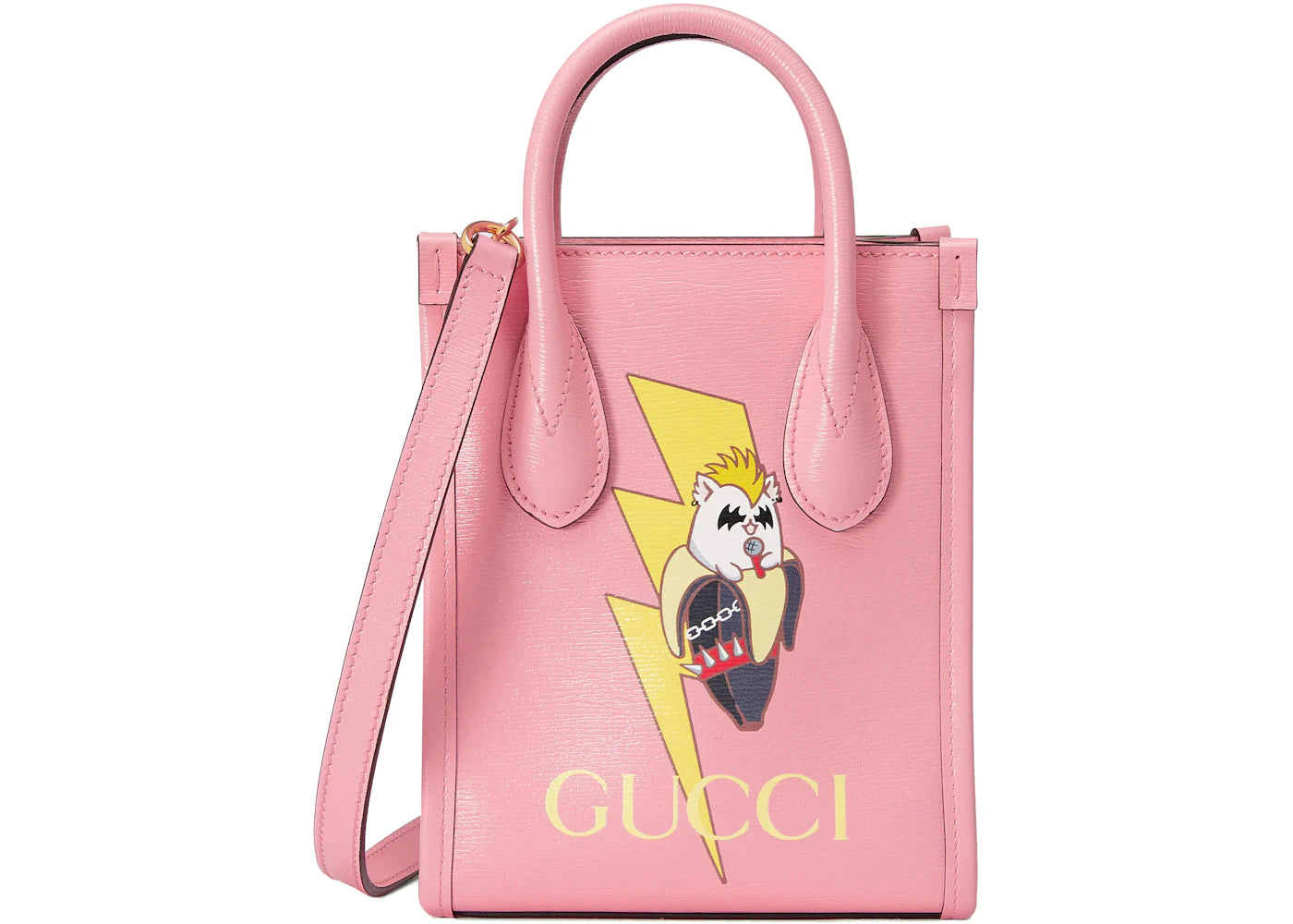 Gucci Bananya Print Mini Tote Bag Light Pink