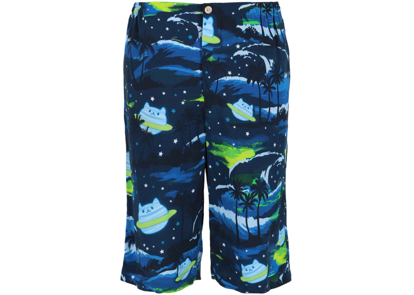 Gucci Bananya Print Shorts Blue