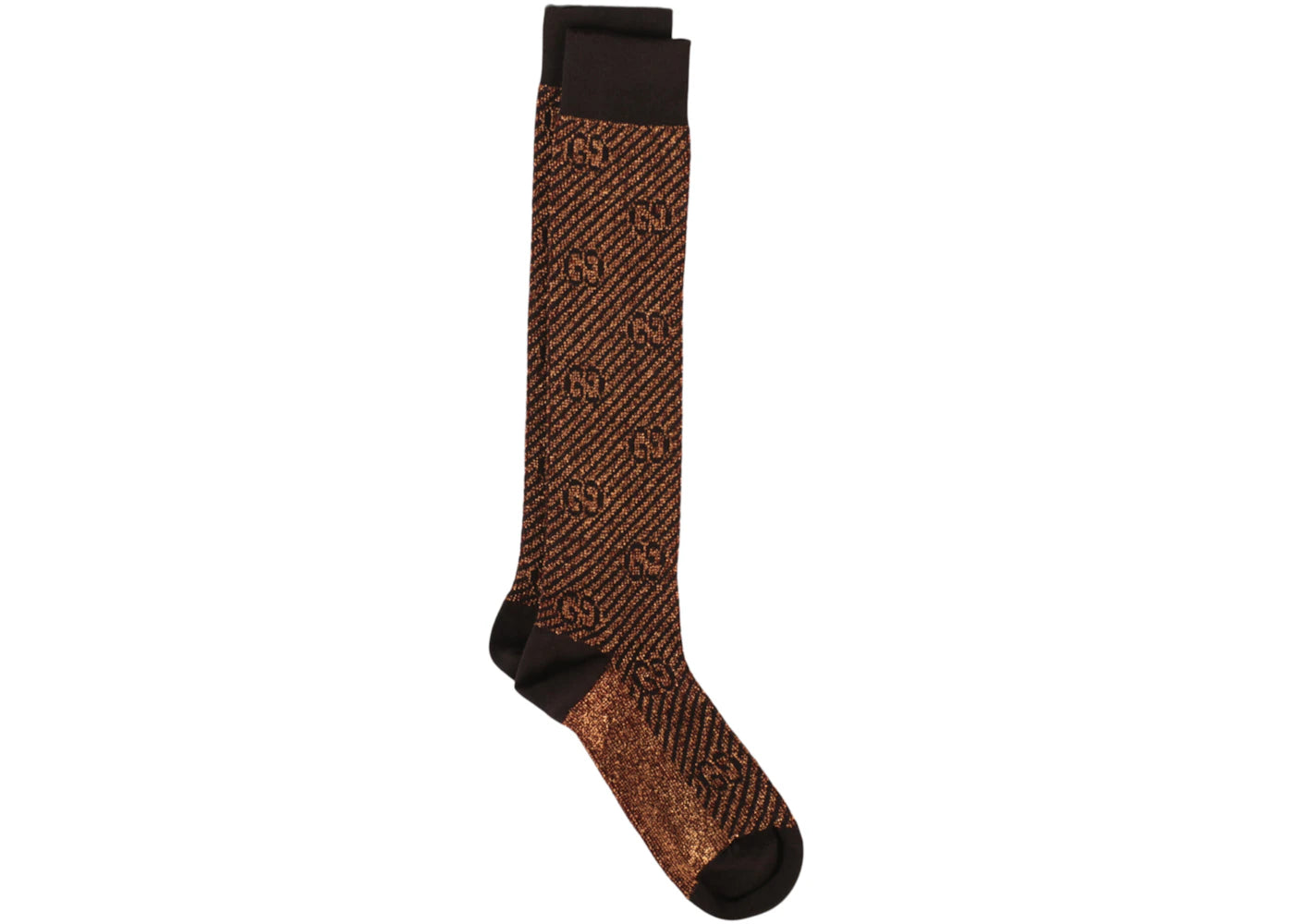 Gucci Bardiall Metallic Socks Brown