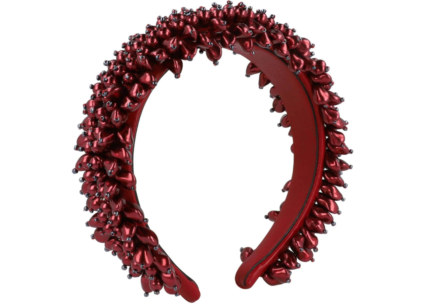 Gucci Beaded Headband Red