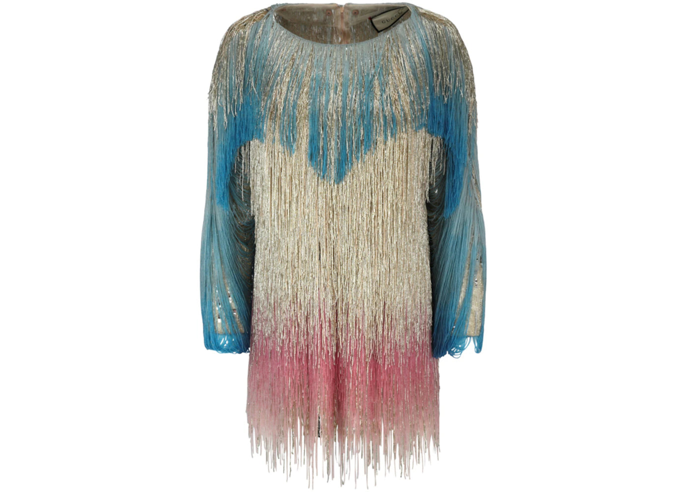 Gucci Beaded Sequin Mini Dress Multi