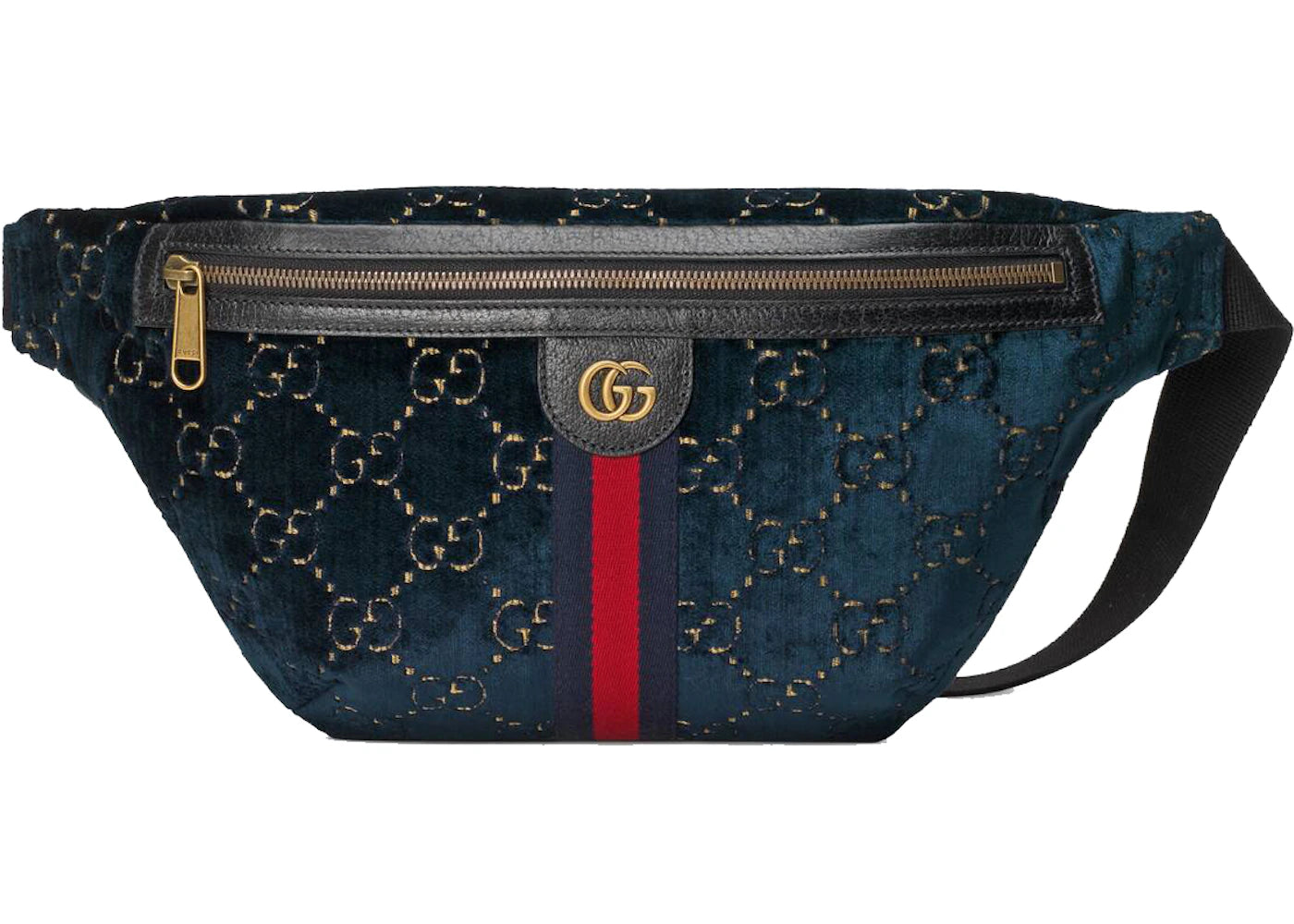 Gucci Belt Bag GG Velvet Blue