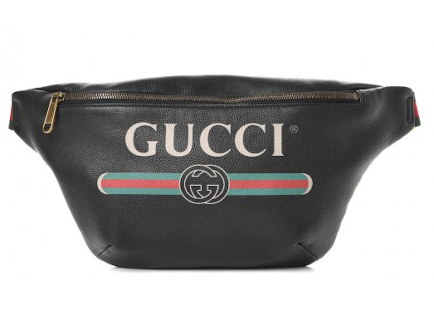 Gucci Print Belt Bag Vintage Logo Medium (20 IN Strap Drop) Black