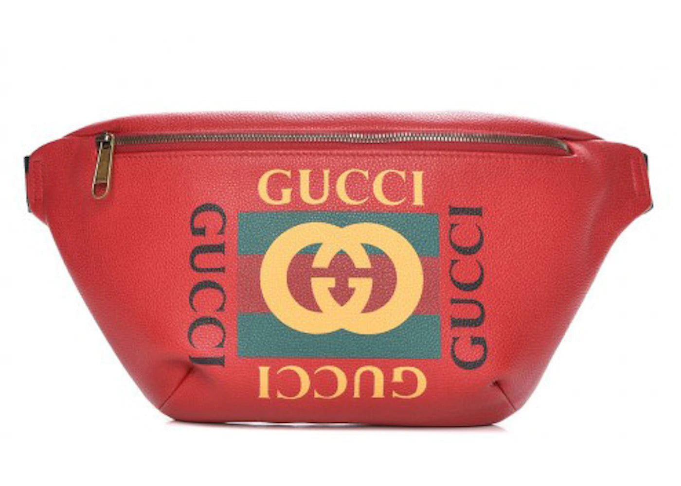 Gucci Logo Belt Bag Hibiscus Red