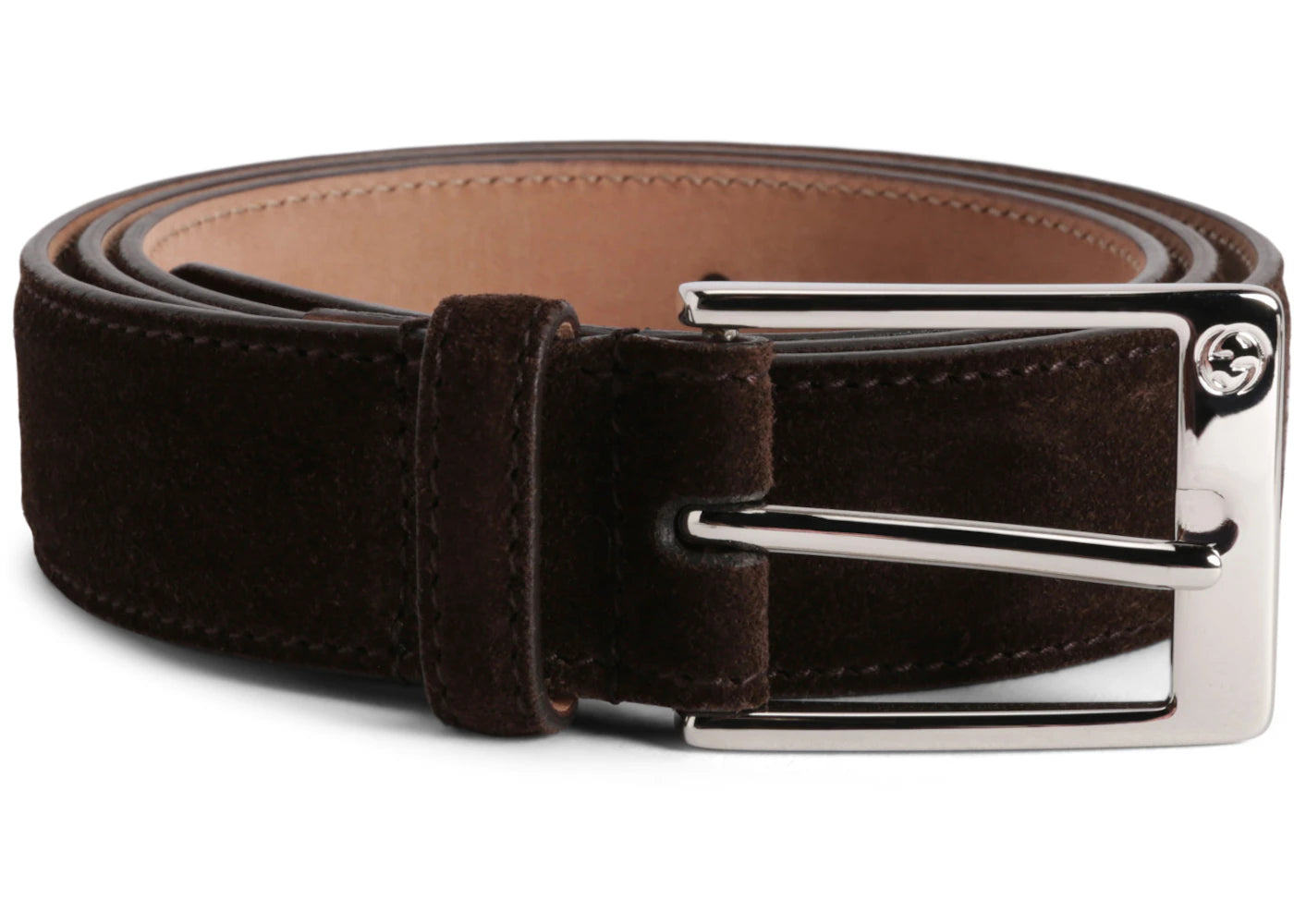 Gucci Belt Suede Brown