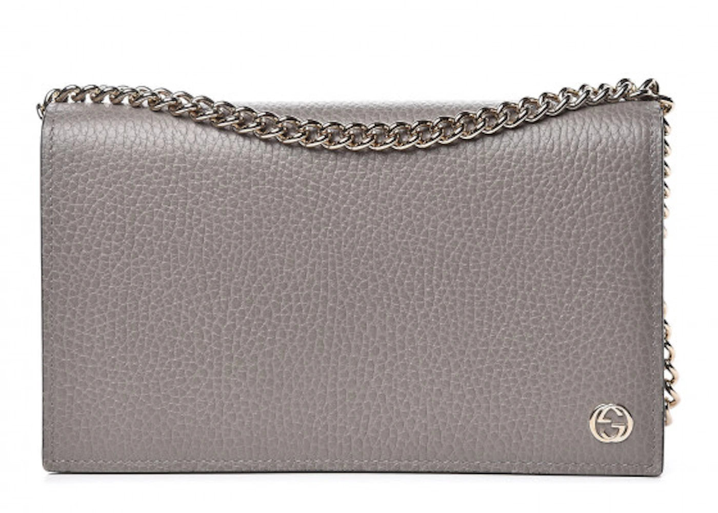 Gucci Betty Chain Wallet Interlocking G Medium Grey